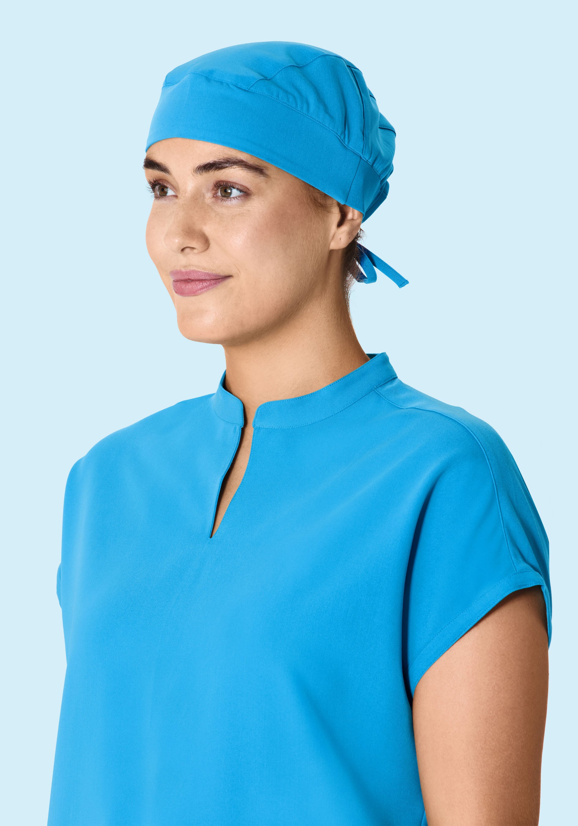 Contemporary Scrub Cap Horizon Blue Mandala Scrubs