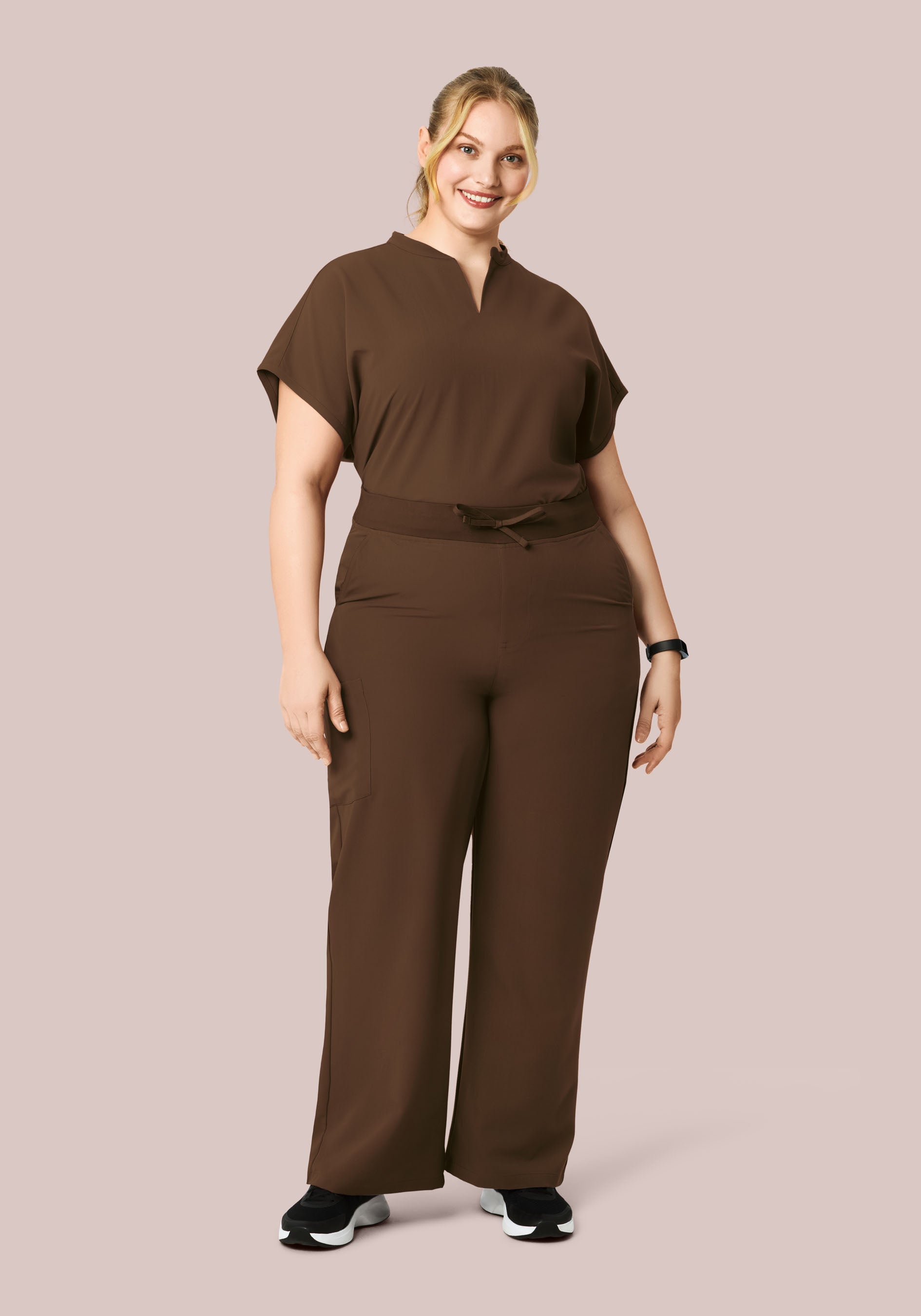 High Waisted Wide Leg Chocolate Brown