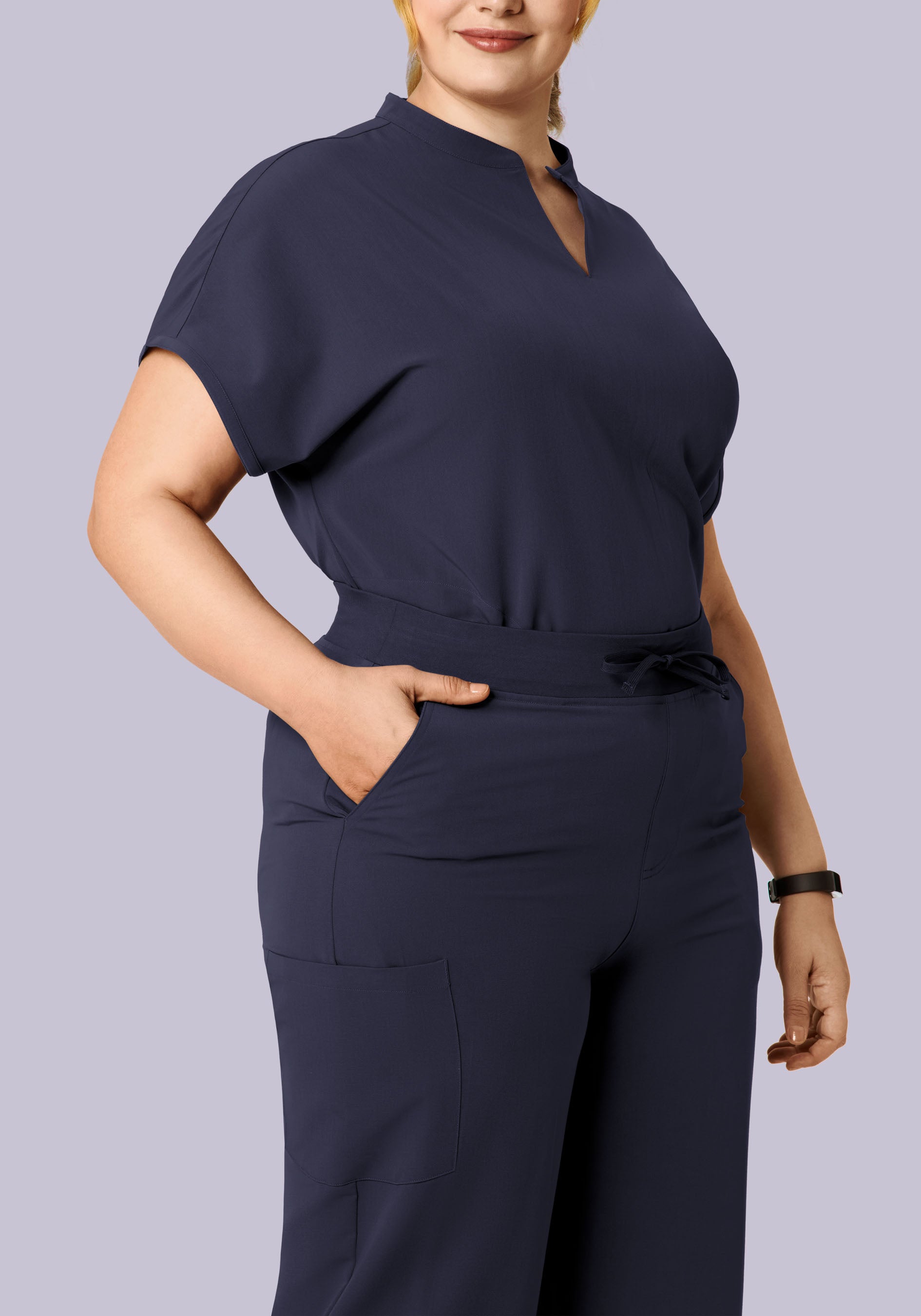 High Waisted Wide Leg Steel