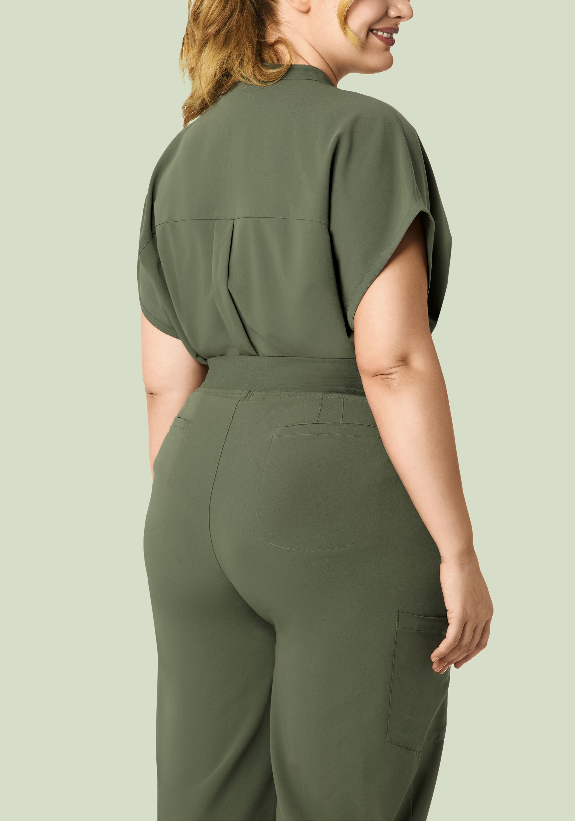 High Waisted Wide Leg Thyme