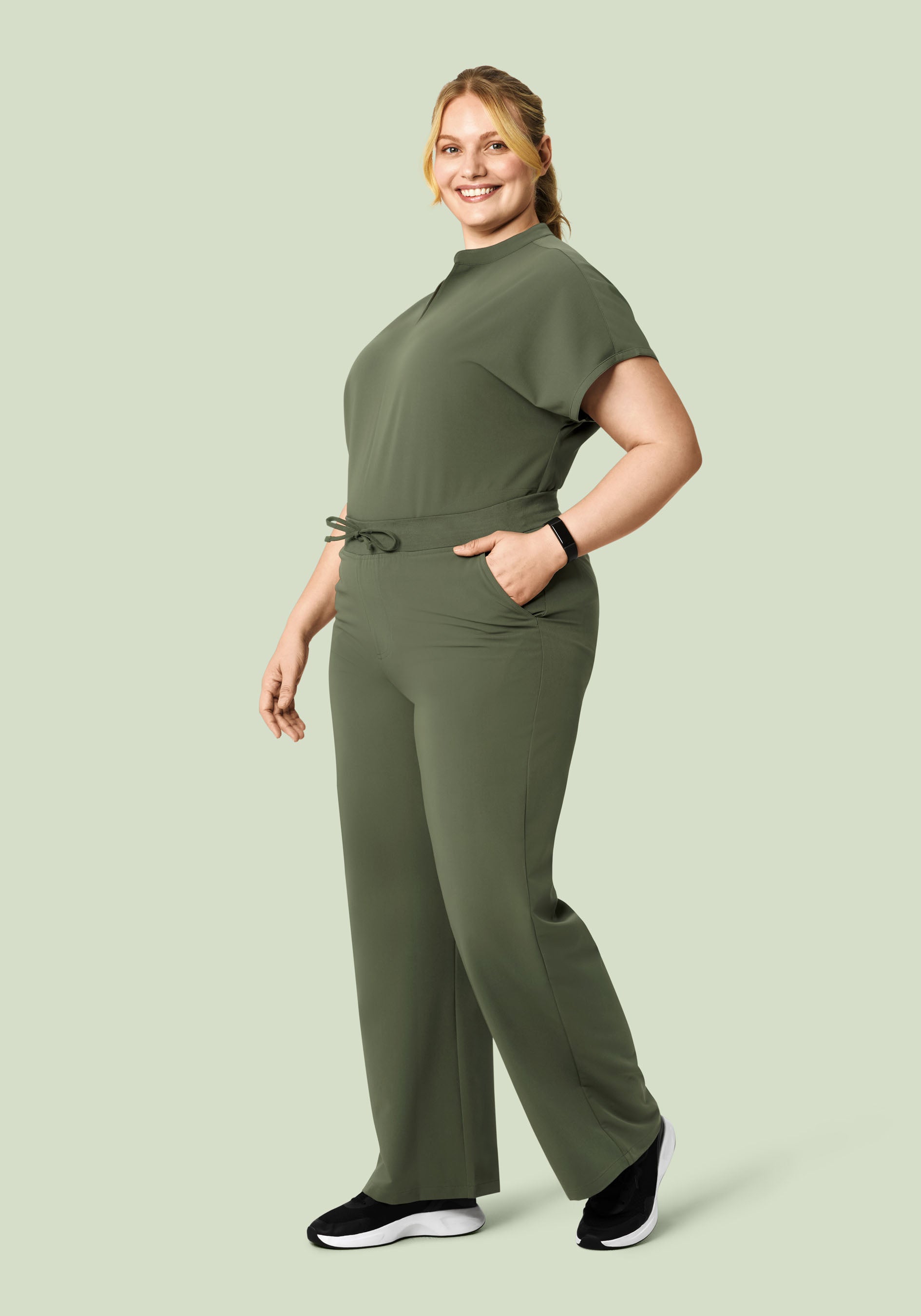 High Waisted Wide Leg Thyme