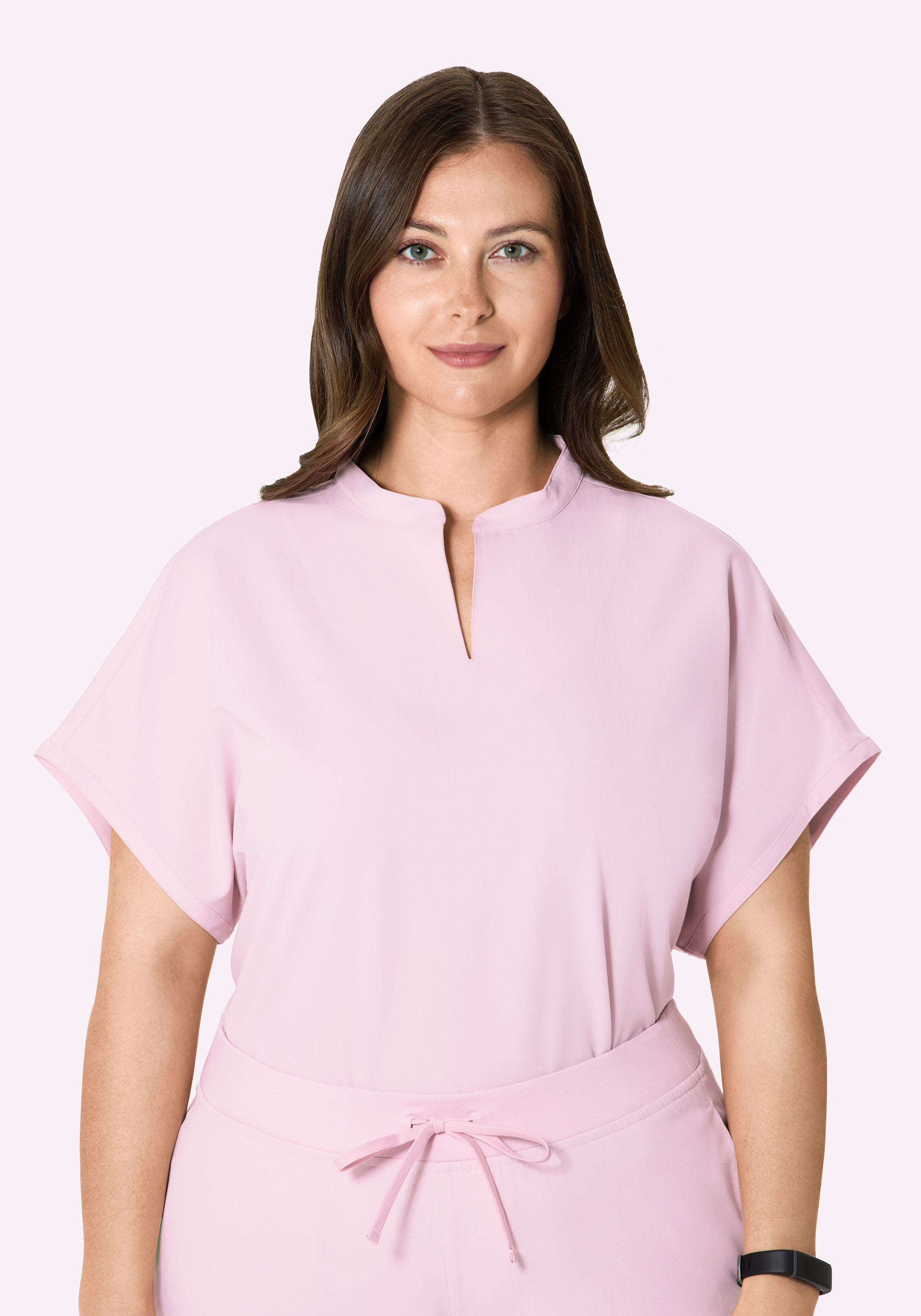 Mandarin Dolman Top Misty Rose