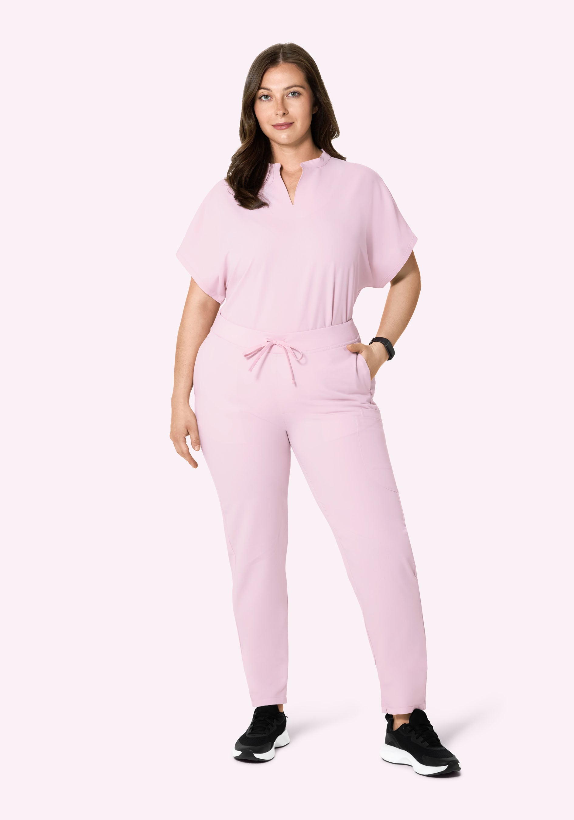 6 Pocket Slim Pants Misty Rose