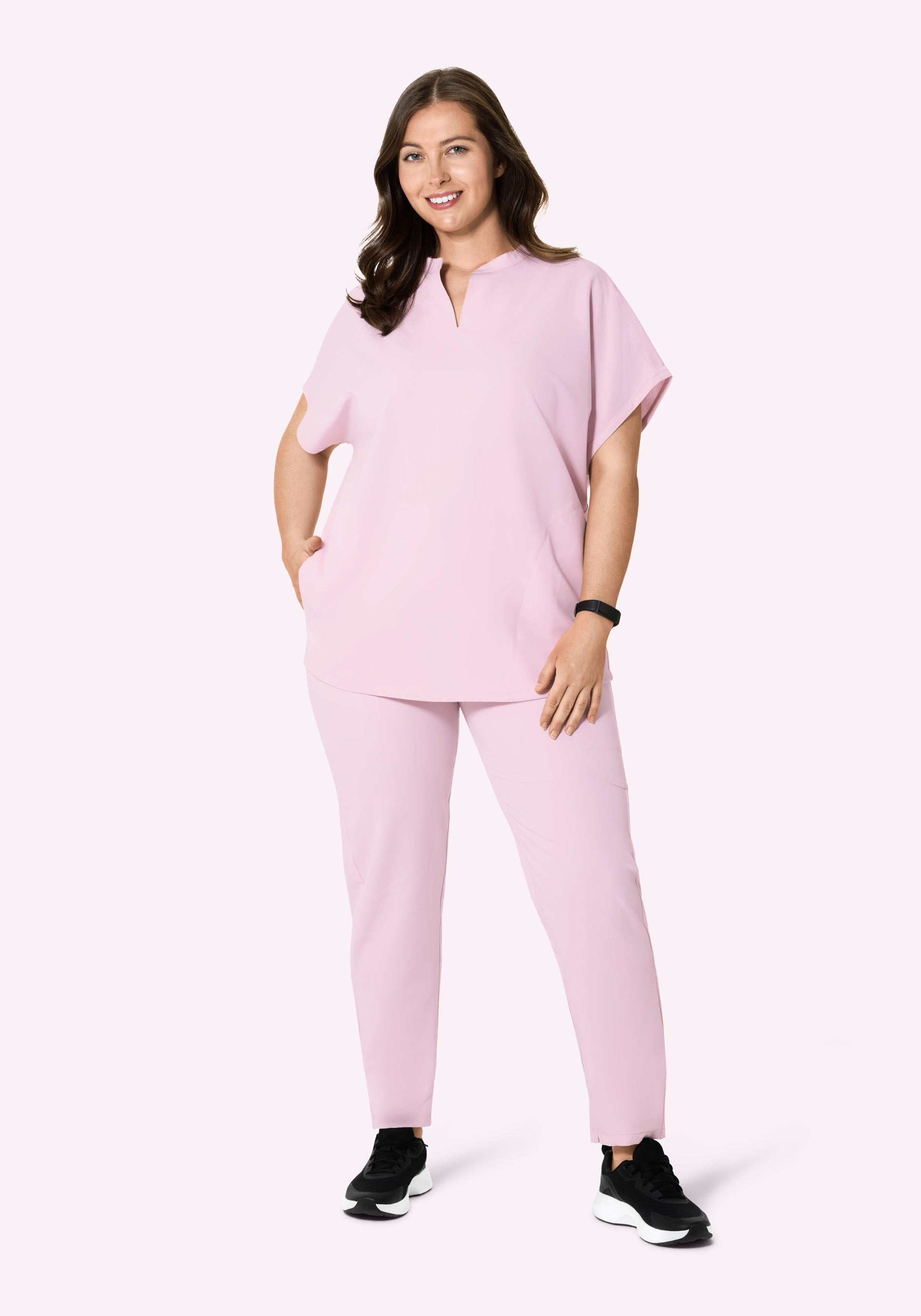 6 Pocket Slim Pants Misty Rose