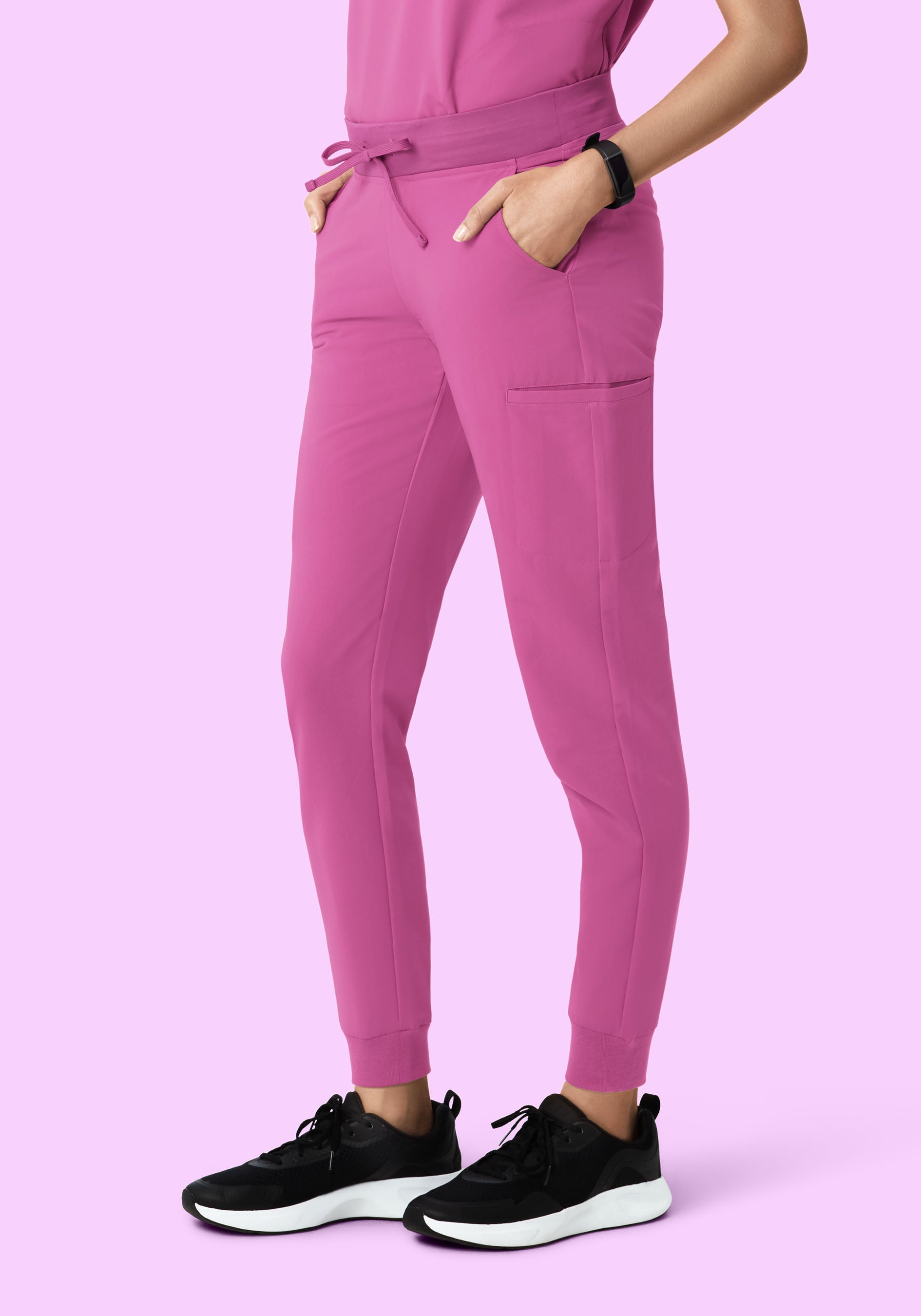 Women's Mid-Rise 11-Pocket Jogger Scrub Pants - Dahlia | Mandala