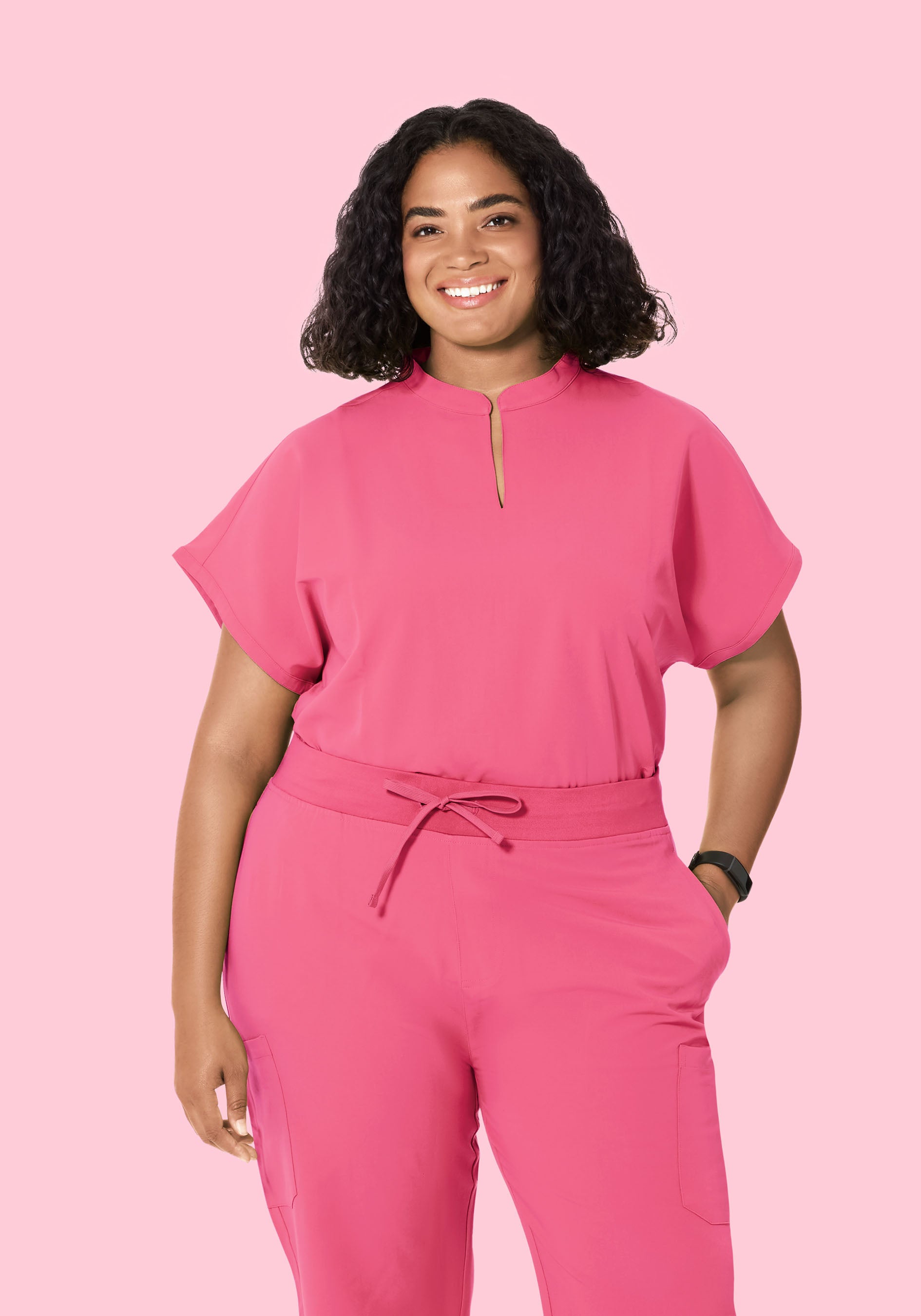 Mandarin Dolman Top Bubblegum