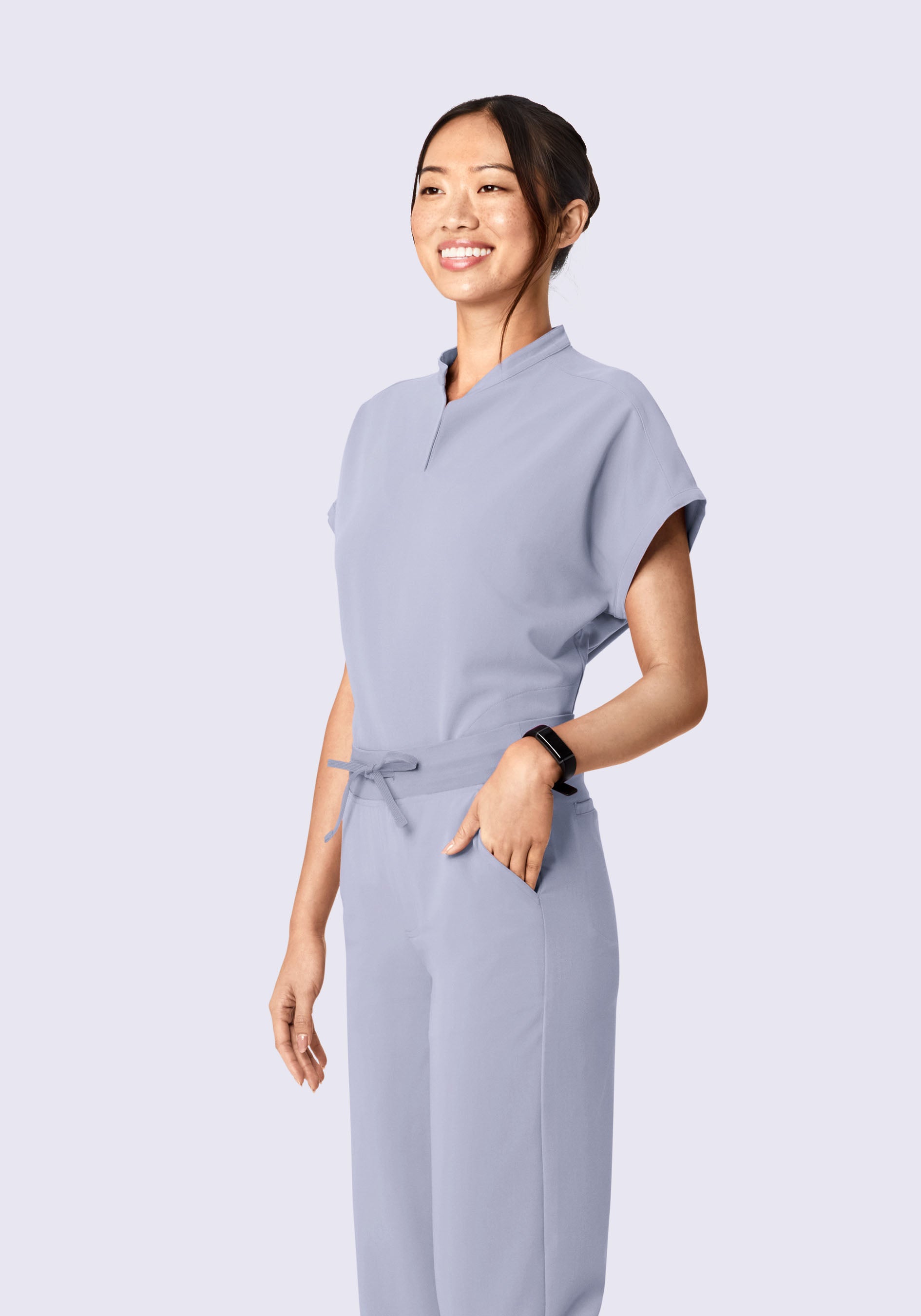 Mandarin Dolman Top Wisteria