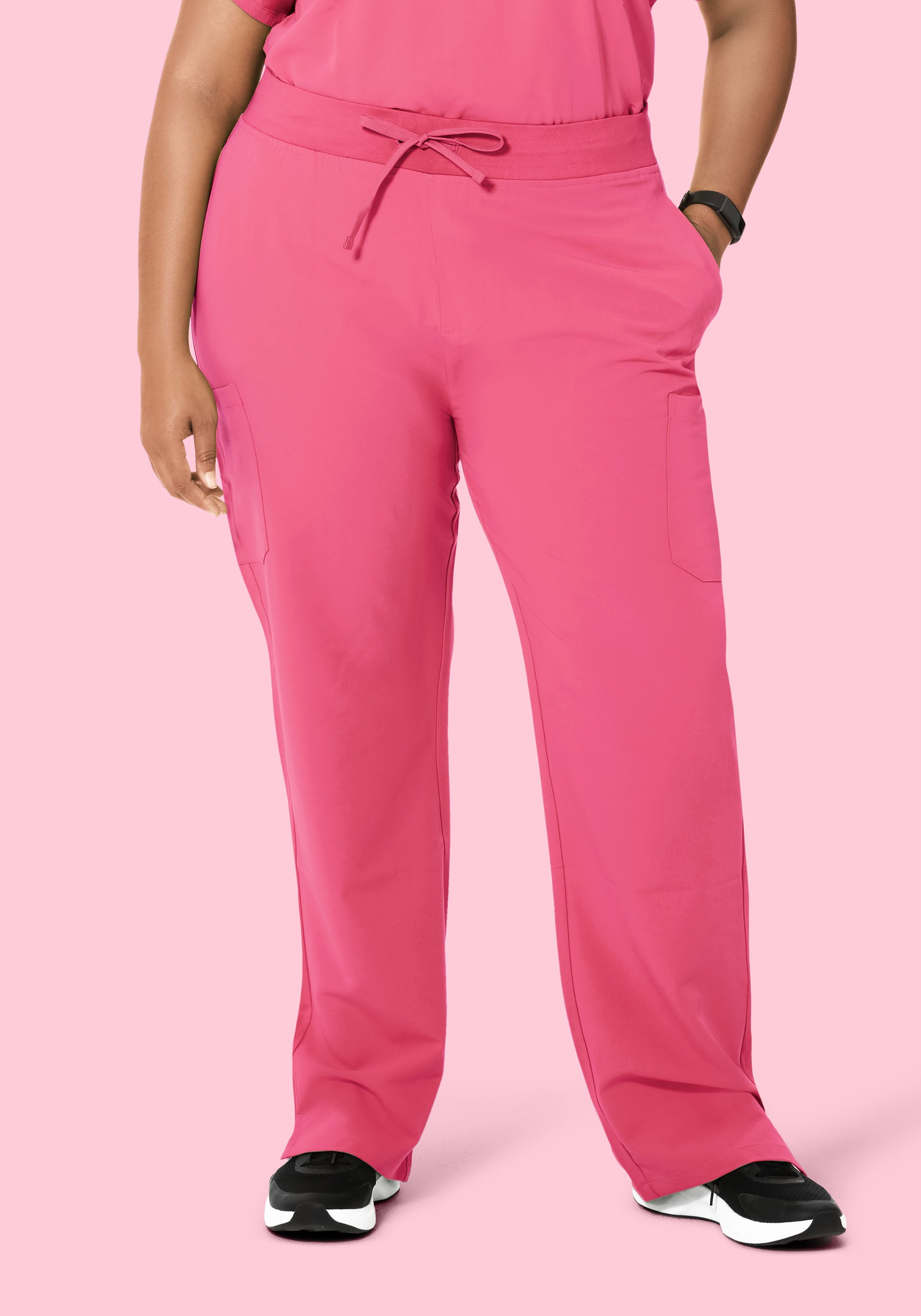 High Waisted Cargos Bubblegum