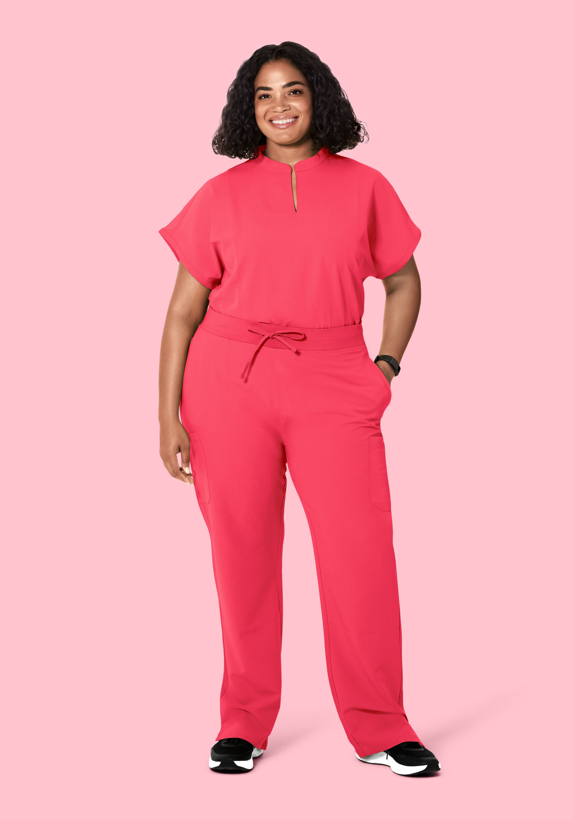 Mandarin Dolman Top Paradise Pink