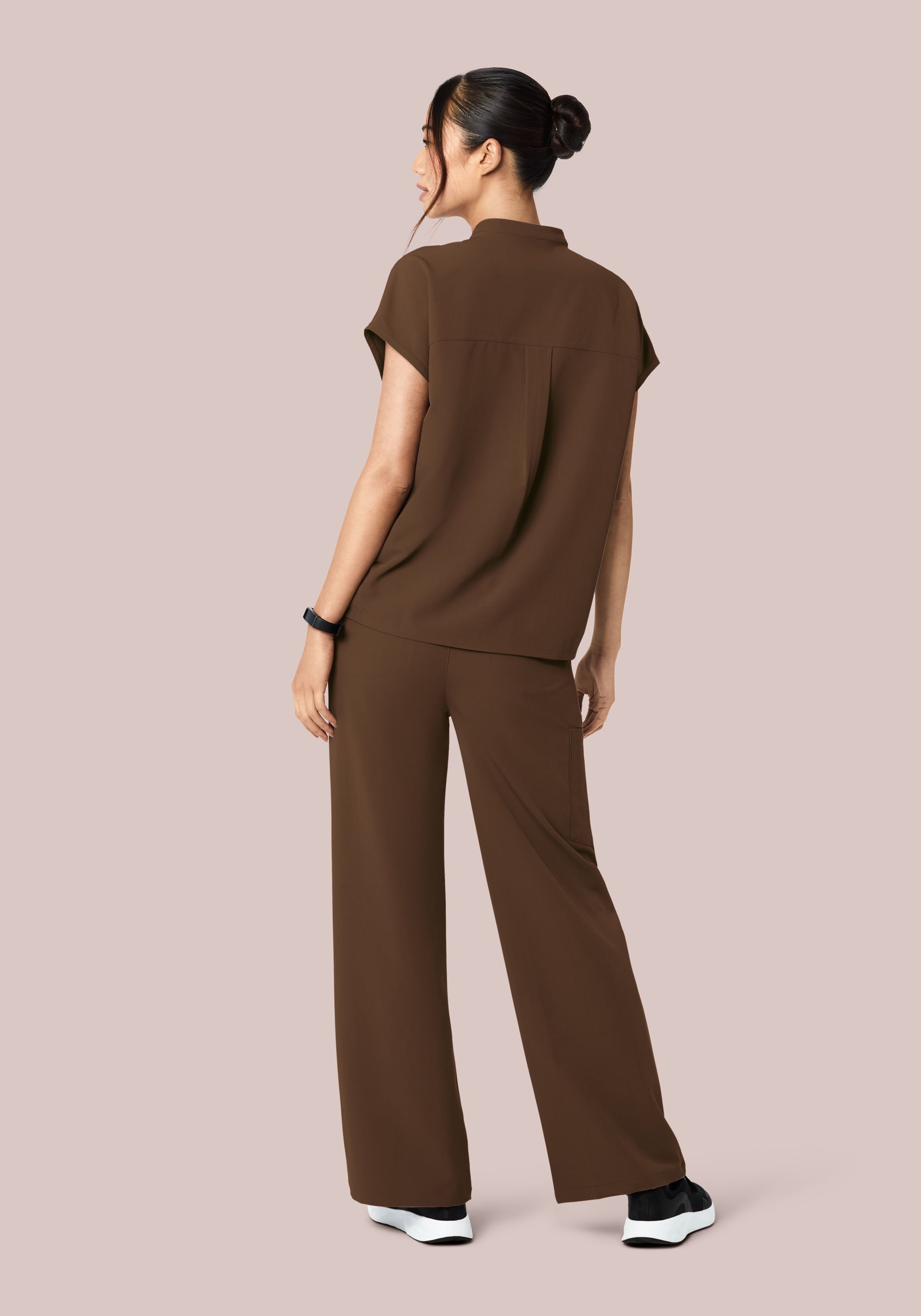 High Waisted Wide Leg Chocolate Brown