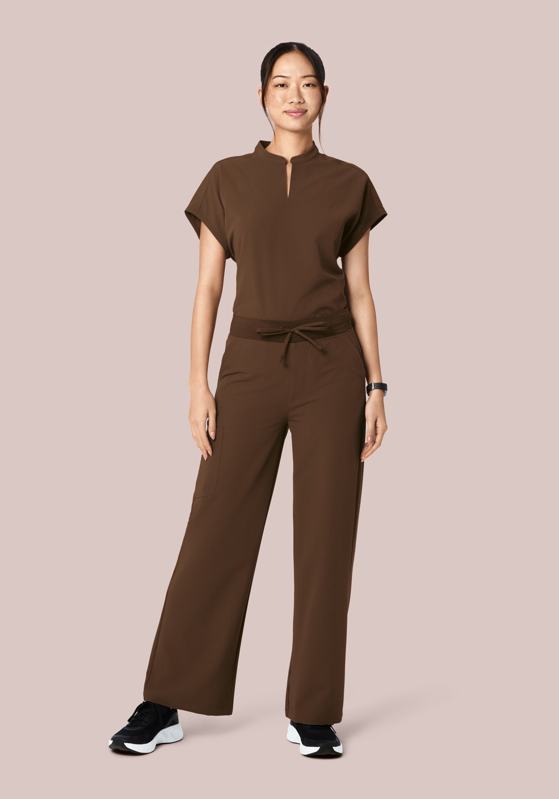High Waisted Wide Leg Chocolate Brown