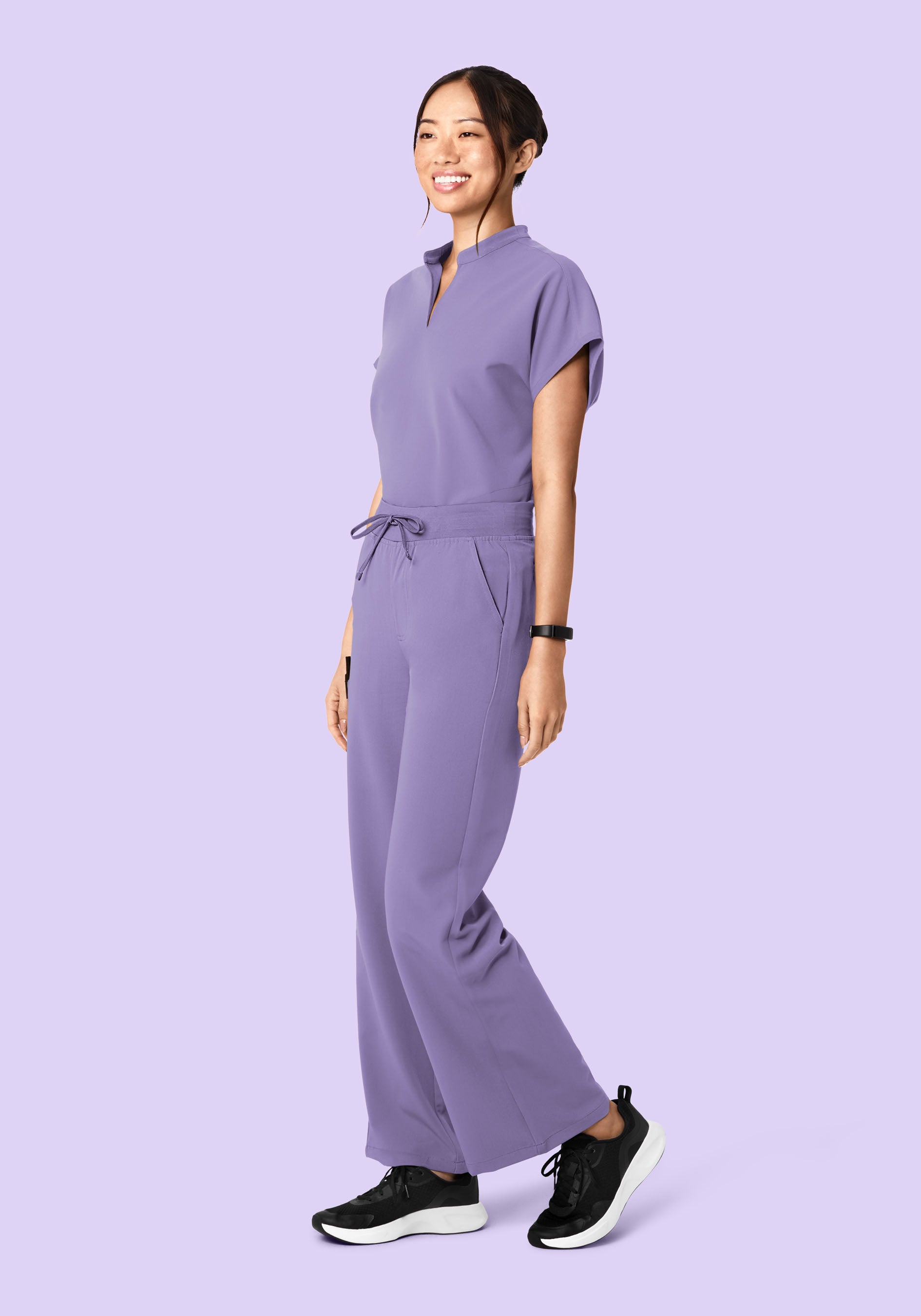 High Waisted Wide Leg Hyacinth