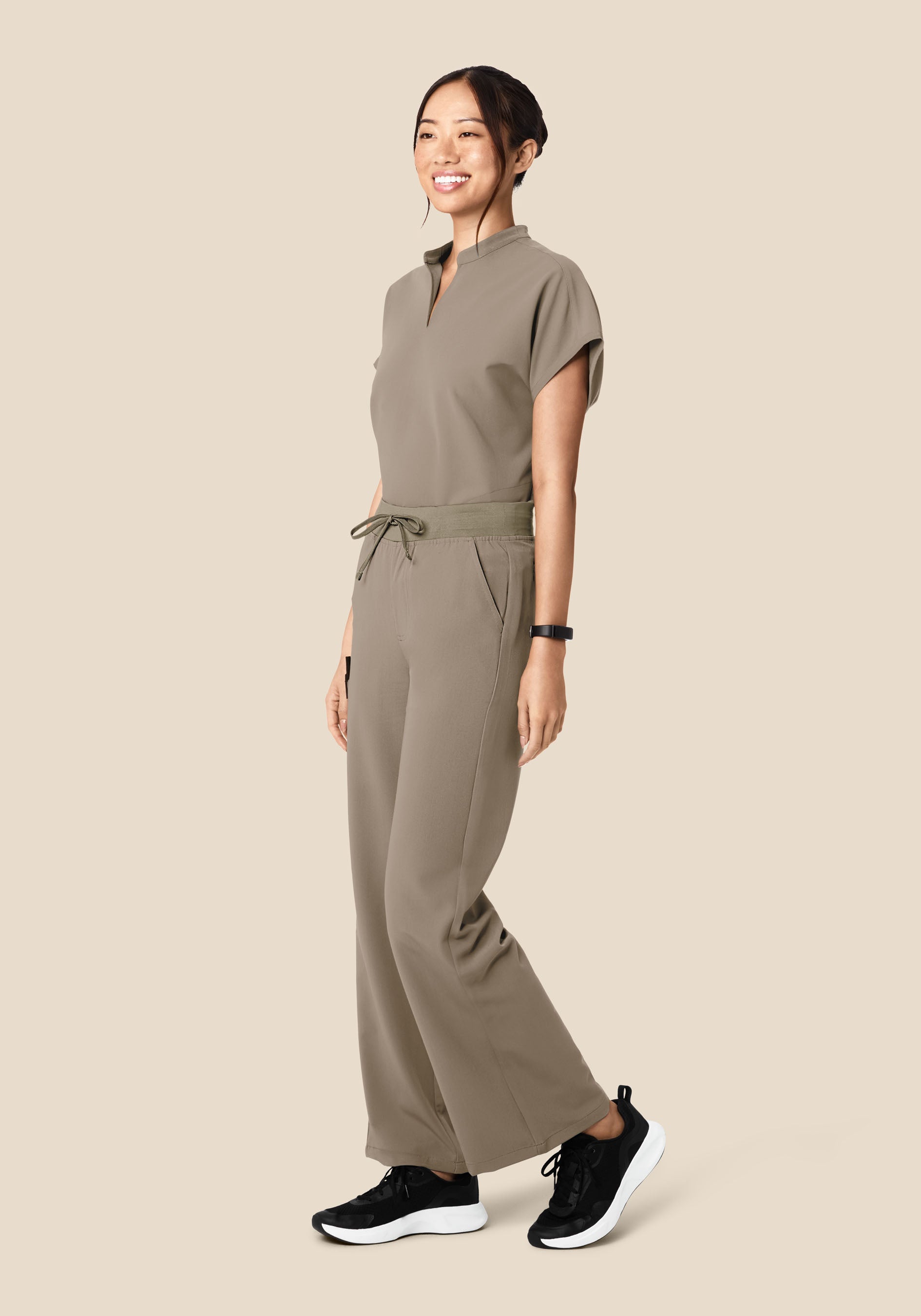 High Waisted Wide Leg Macchiato