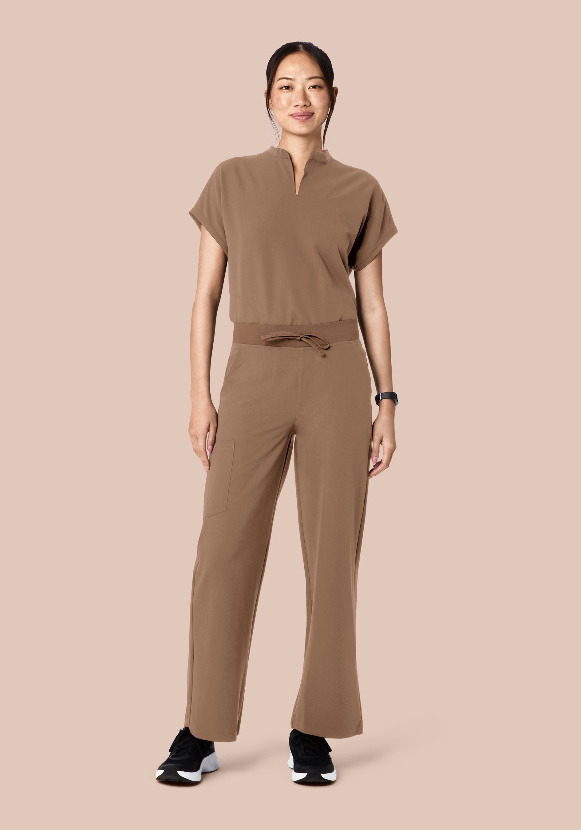 High Waisted Wide Leg Mocha