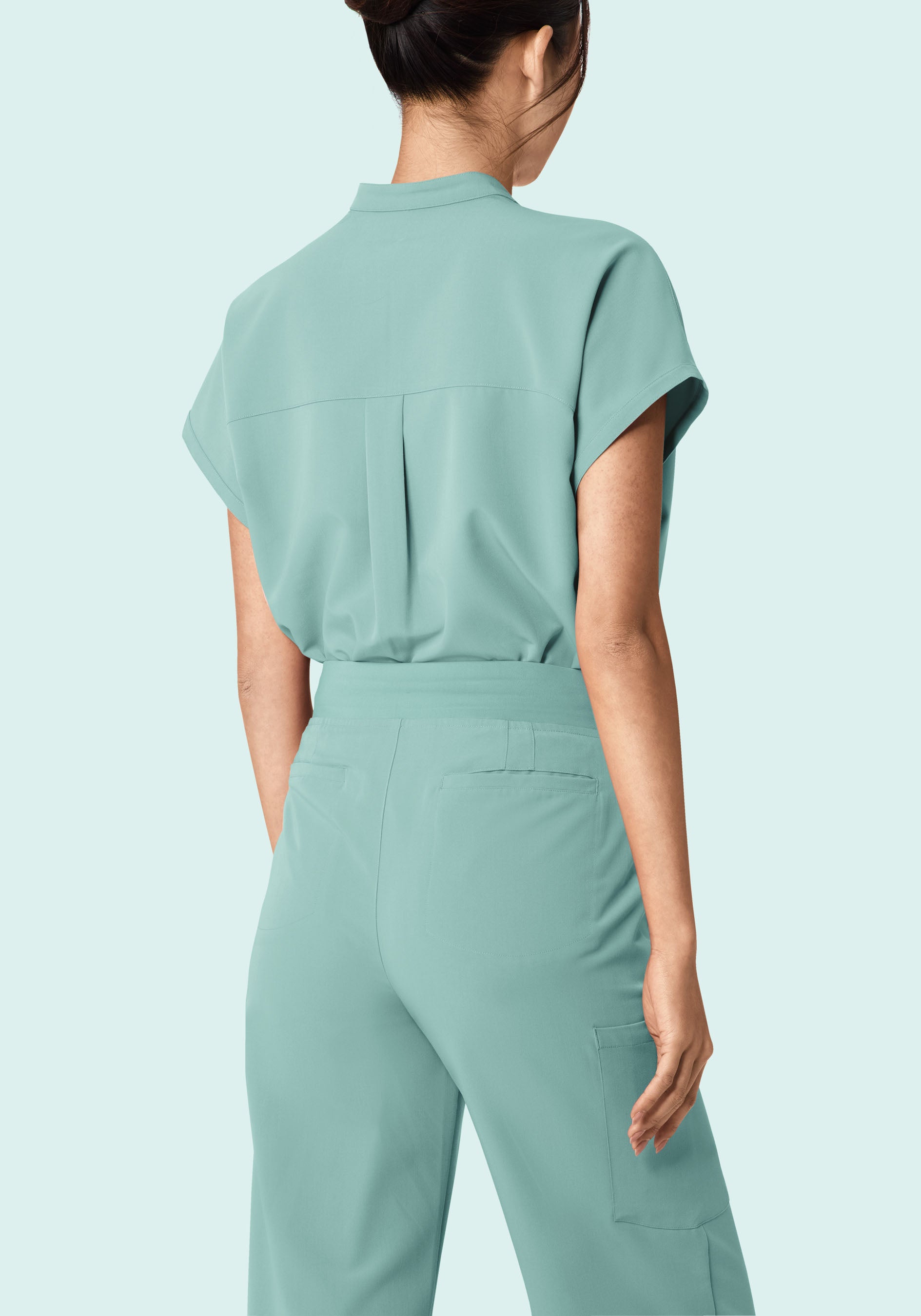 High Waisted Wide Leg Tourmaline