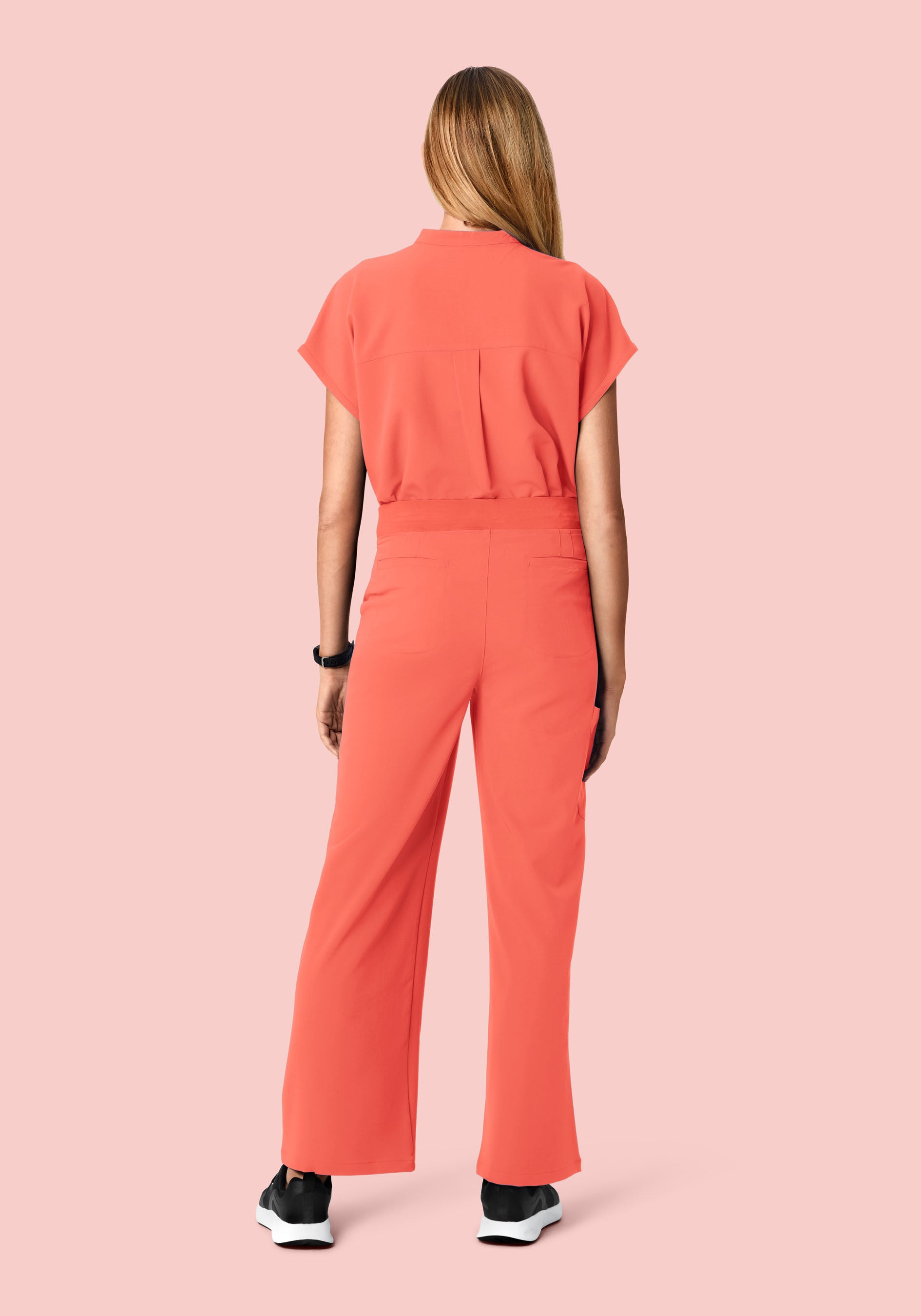 Mandarin Dolman Top Coral