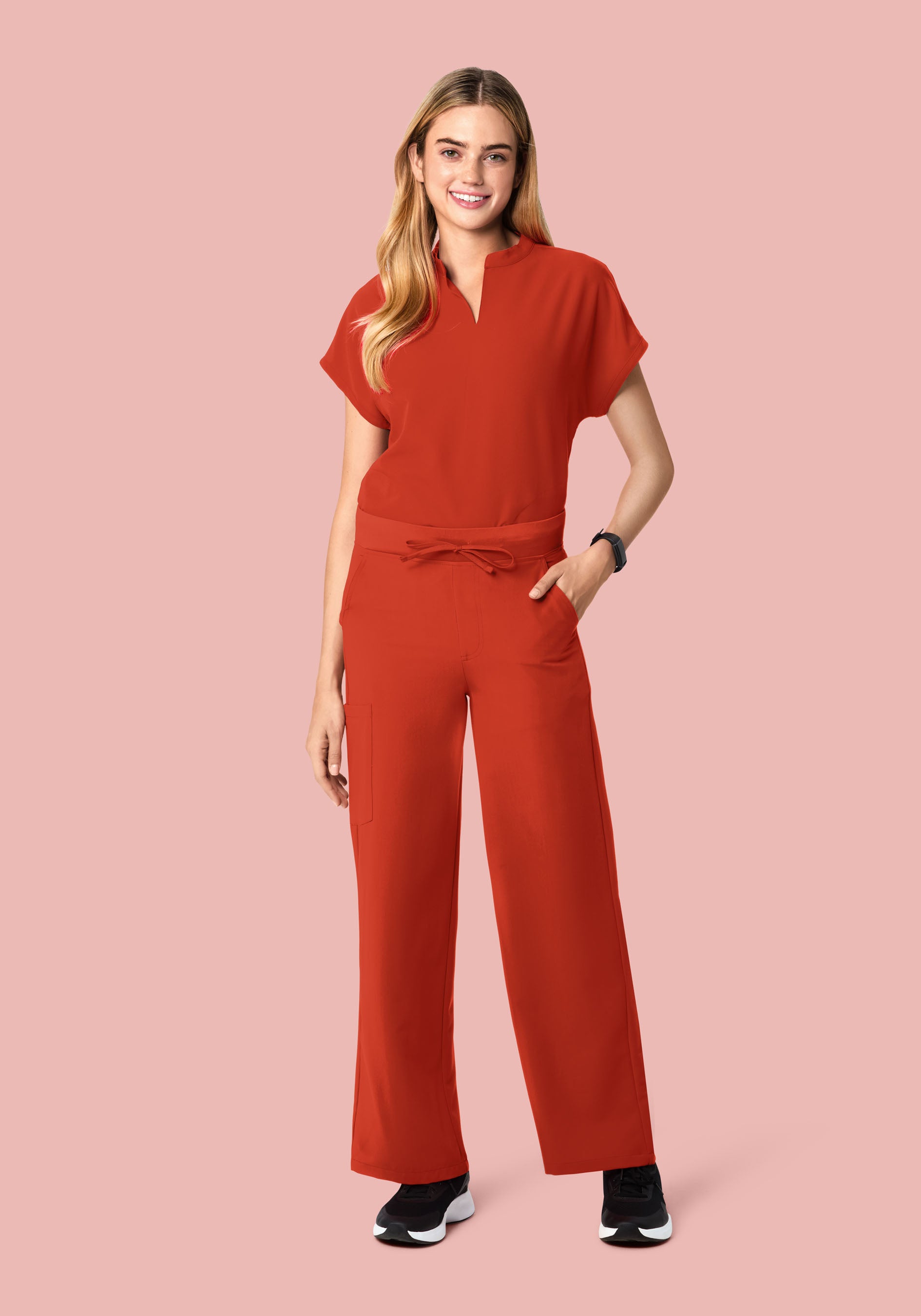 High Waisted Wide Leg Rust