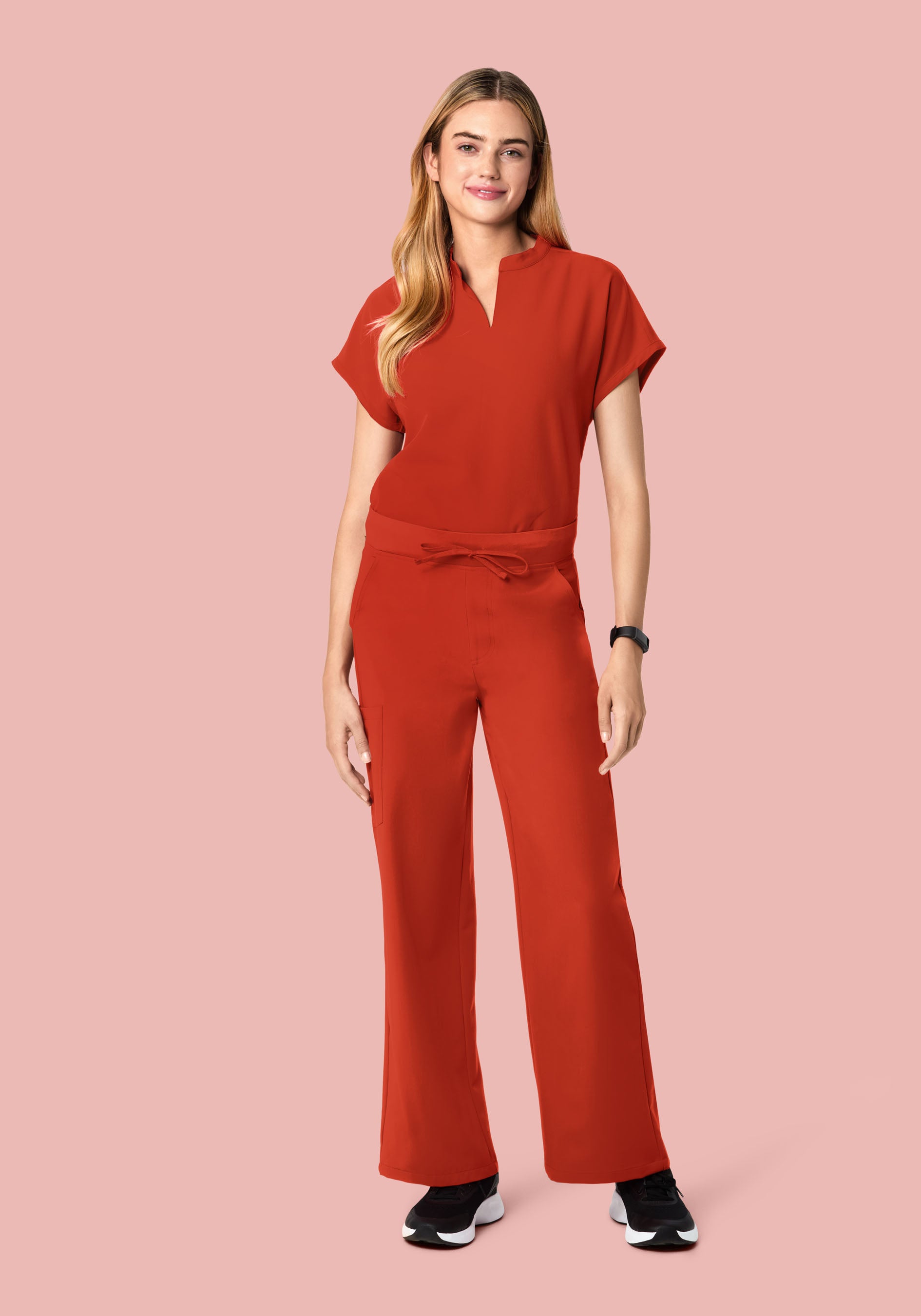 High Waisted Wide Leg Rust