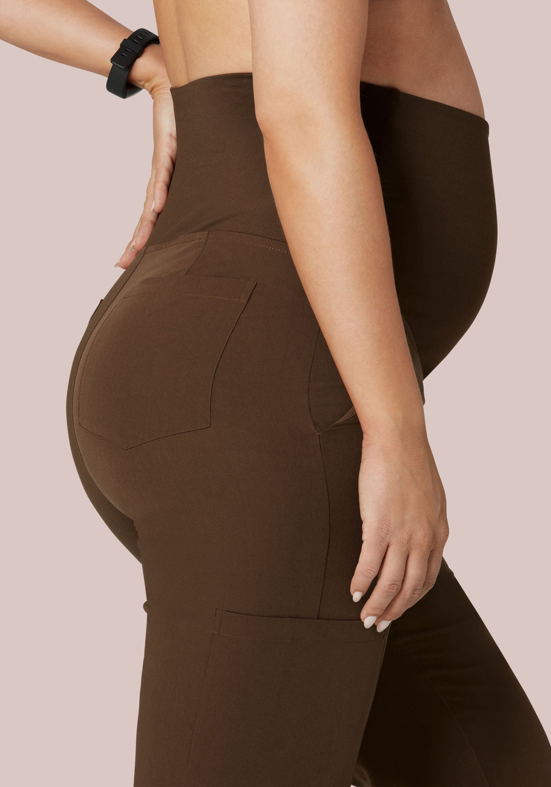 Maternity Cargos Chocolate Brown
