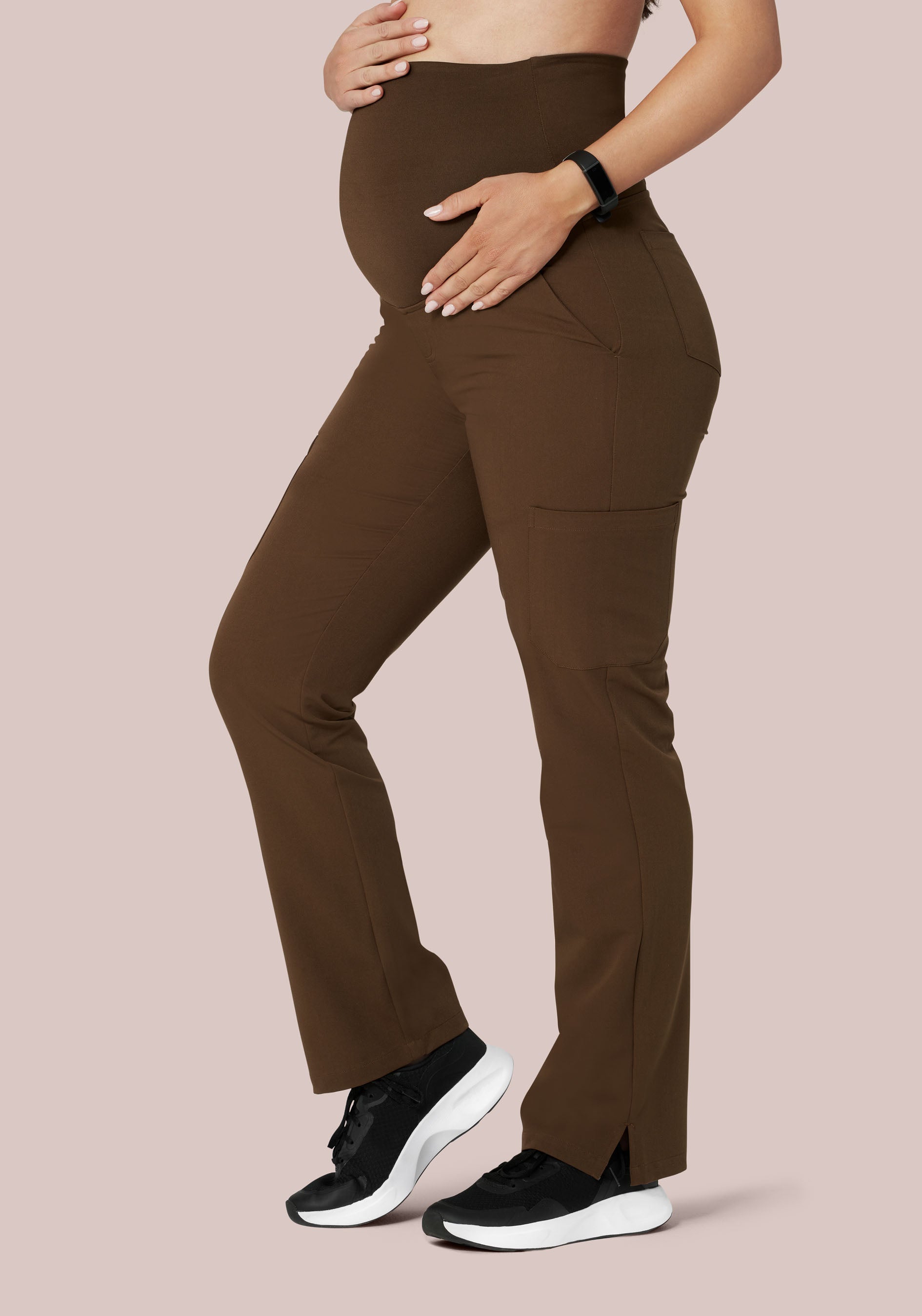 Maternity Cargos Chocolate Brown