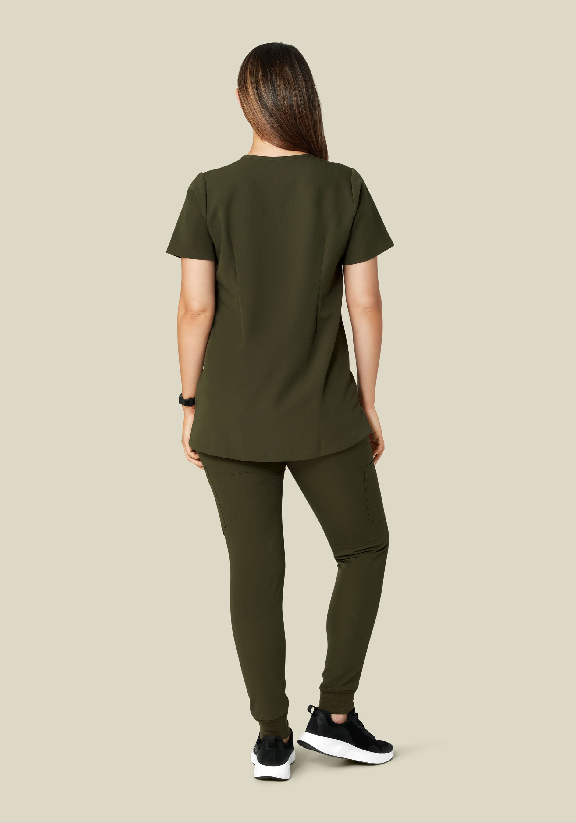 Maternity One Pocket Top Olive