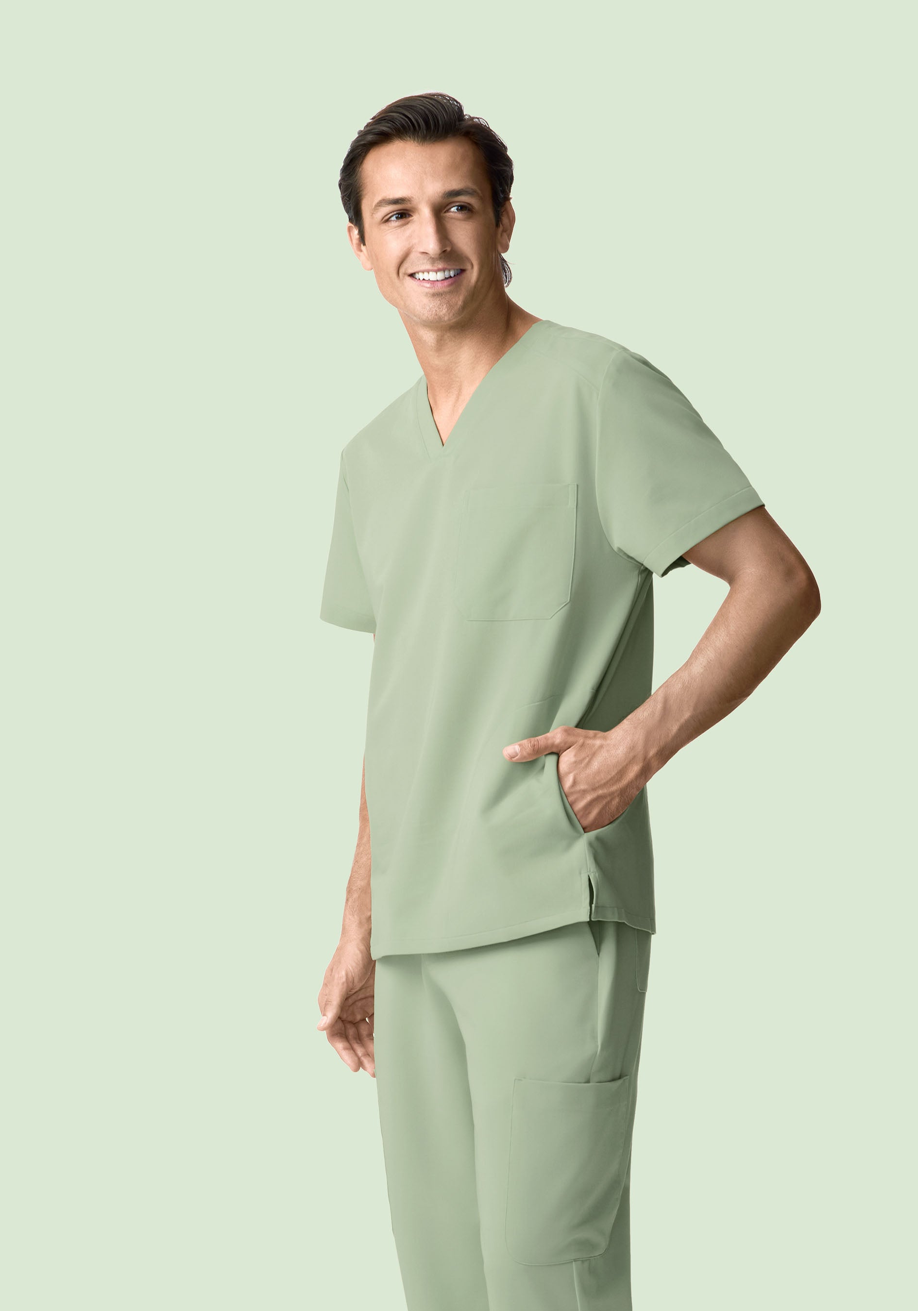 Three Pocket Top Green Tea