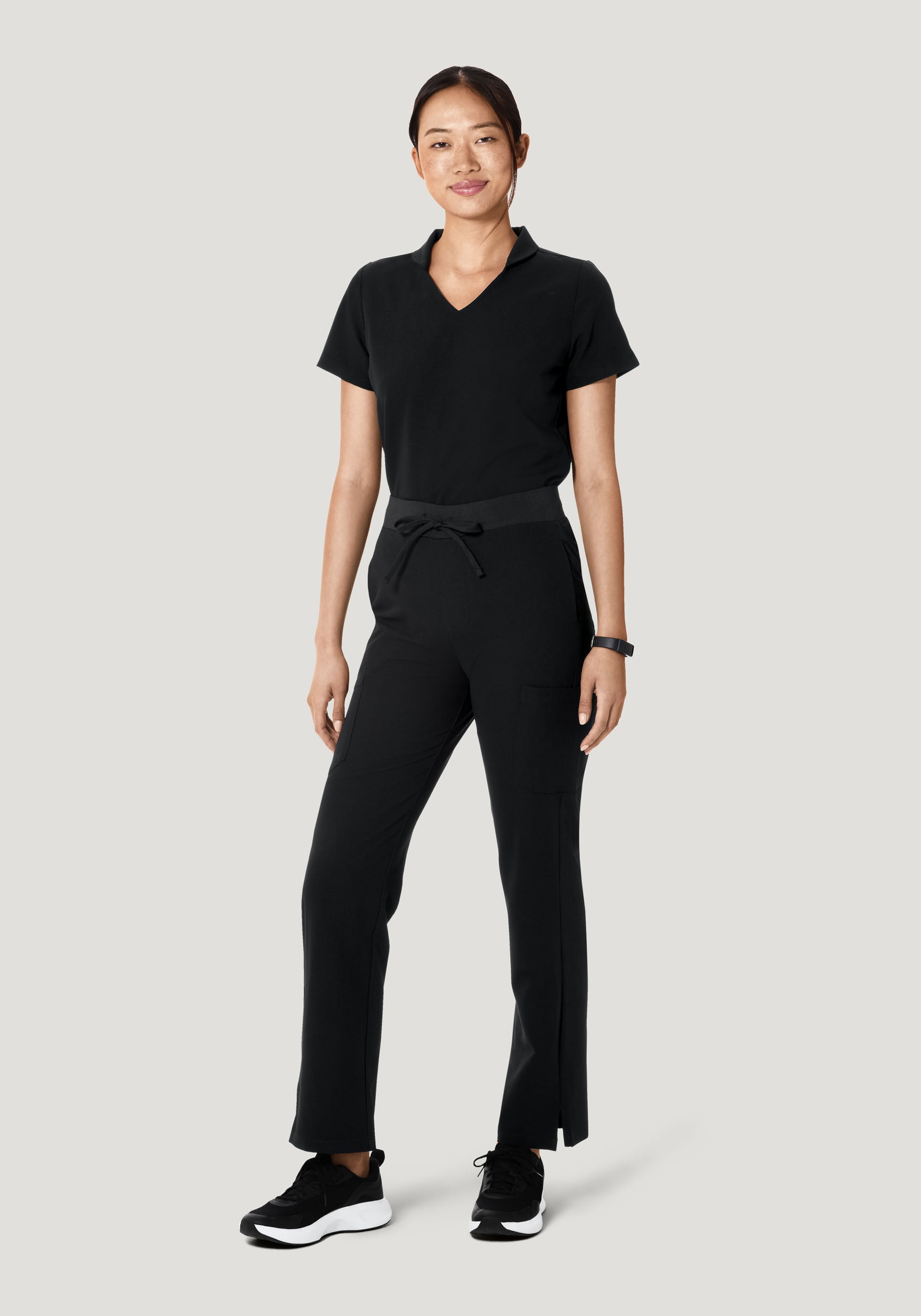 High Waisted Cargos Black