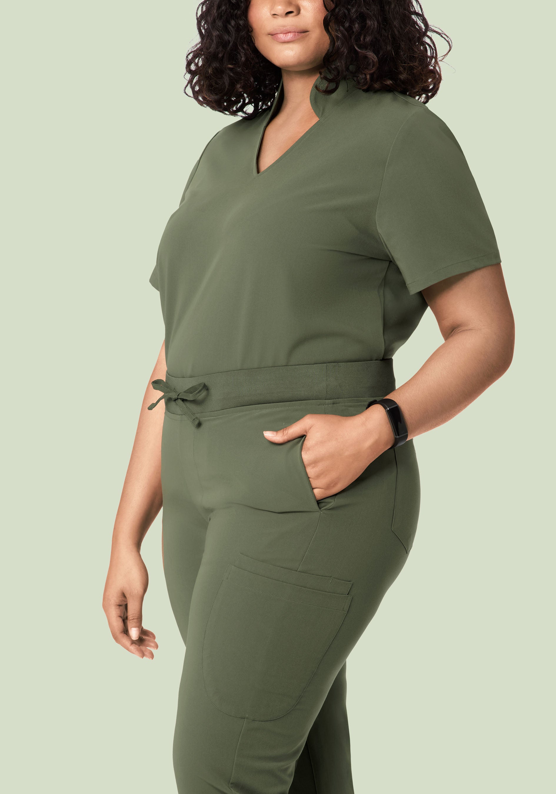 6 Pocket Slim Pants Thyme