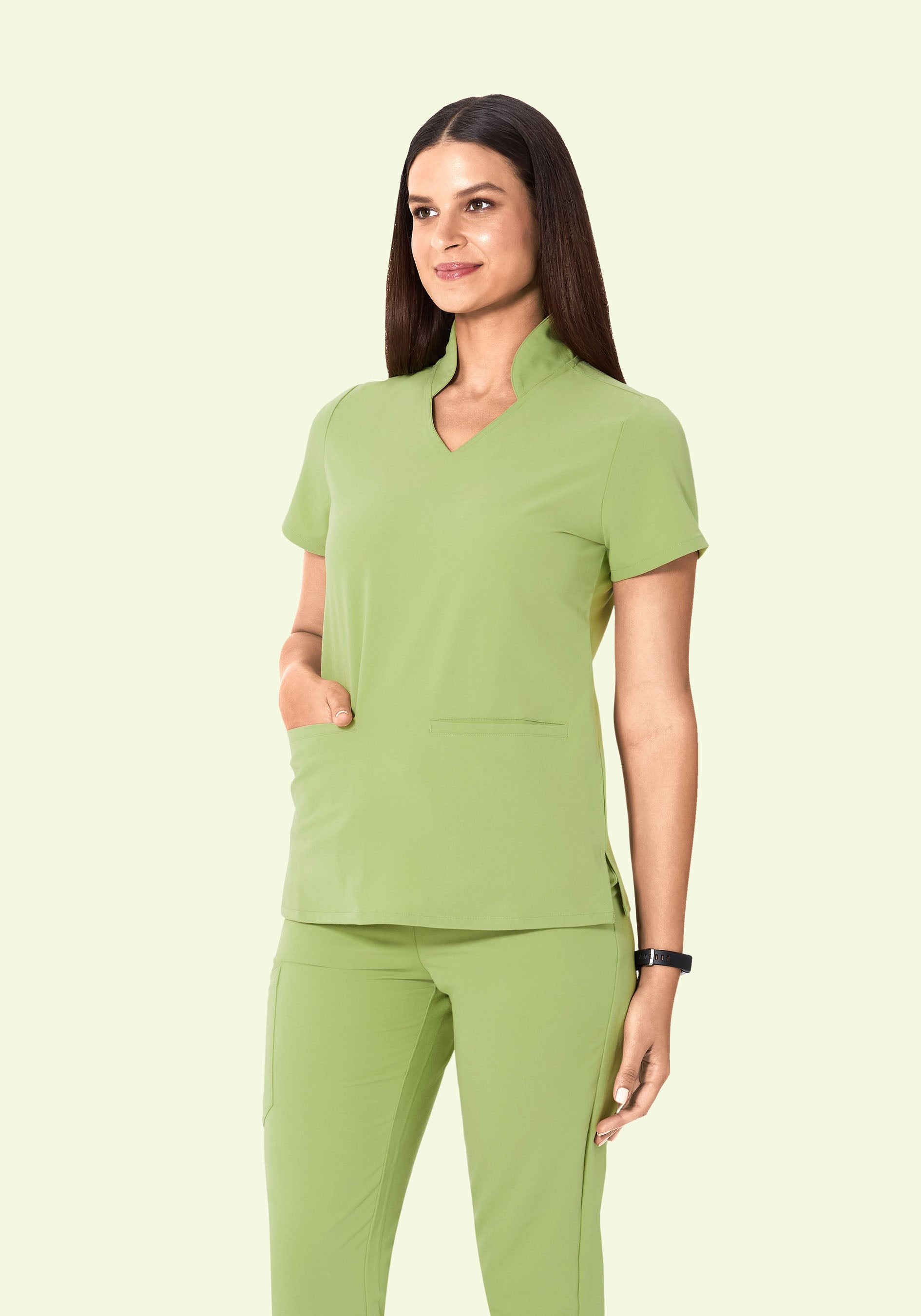 Multi Wear Collar Top Fern