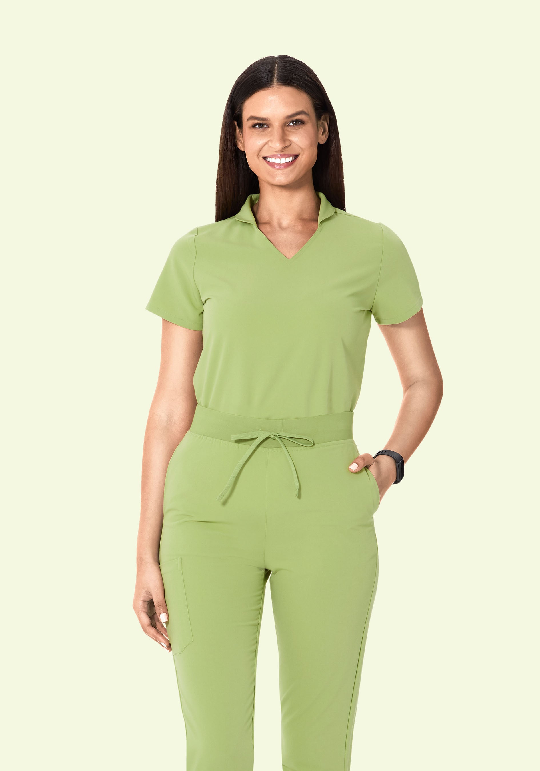 Multi Wear Collar Top Fern