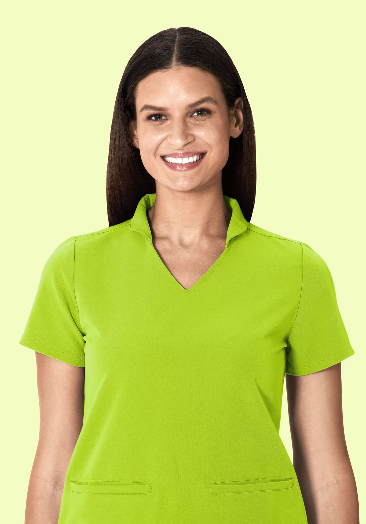 Multi Wear Collar Top Apple Green