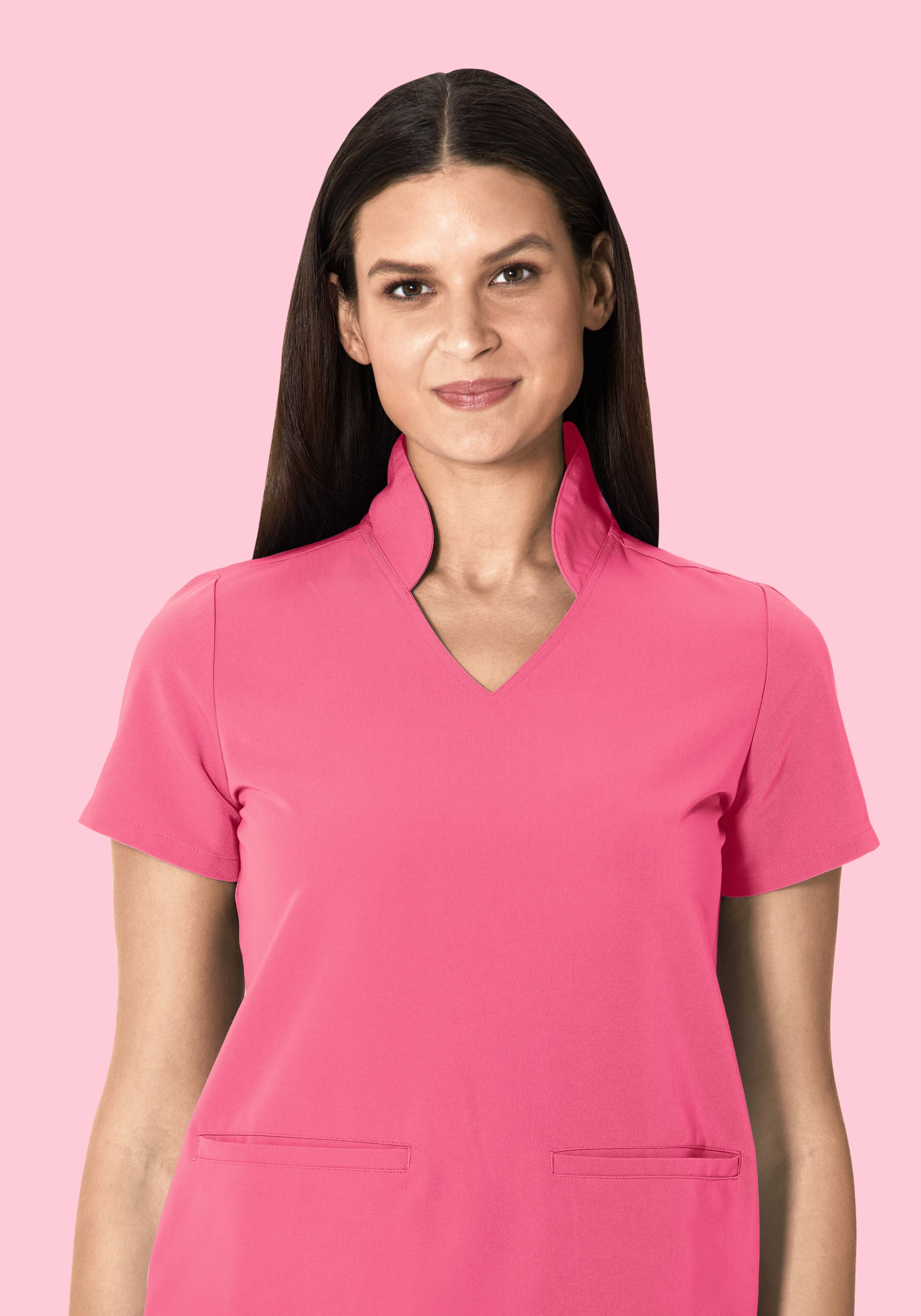 Multi Wear Collar Top Bubblegum