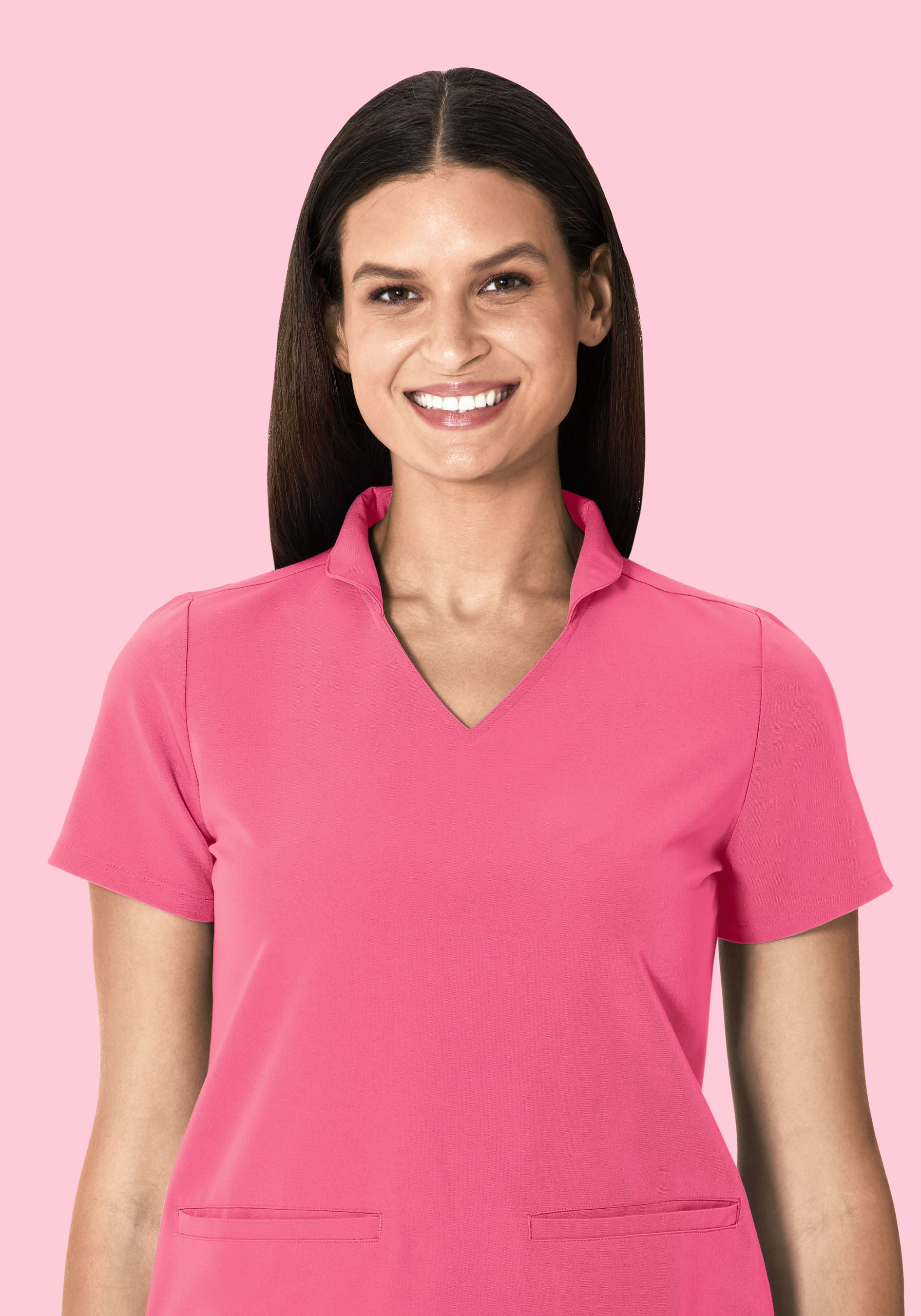 Multi Wear Collar Top Bubblegum