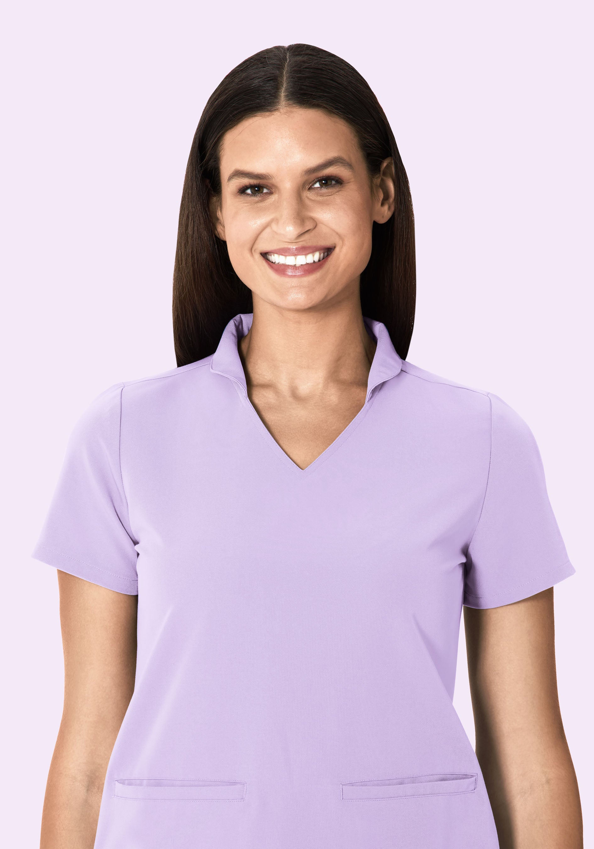 Multi Wear Collar Top Cool Lavender