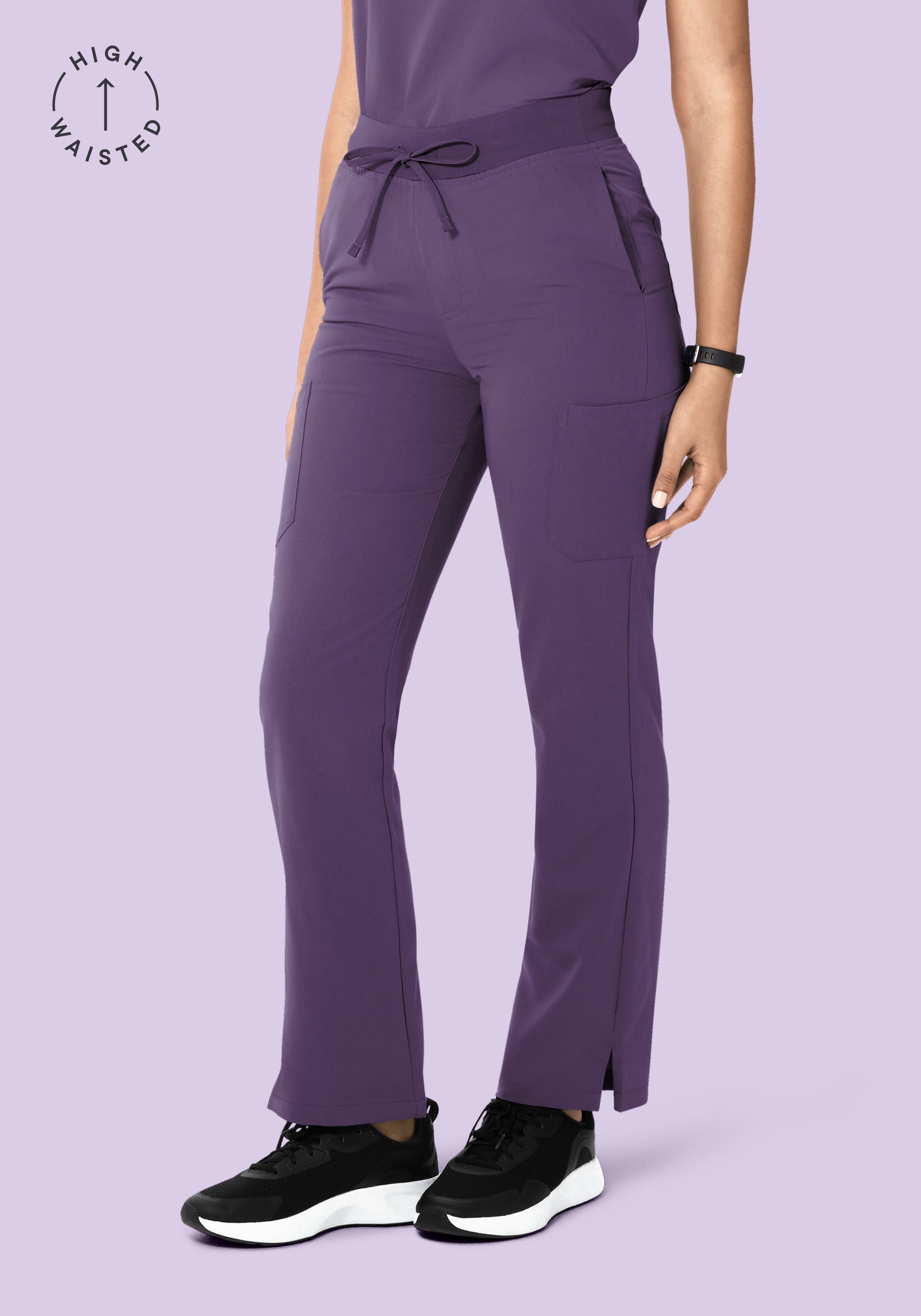 High Waisted Cargos Dewberry