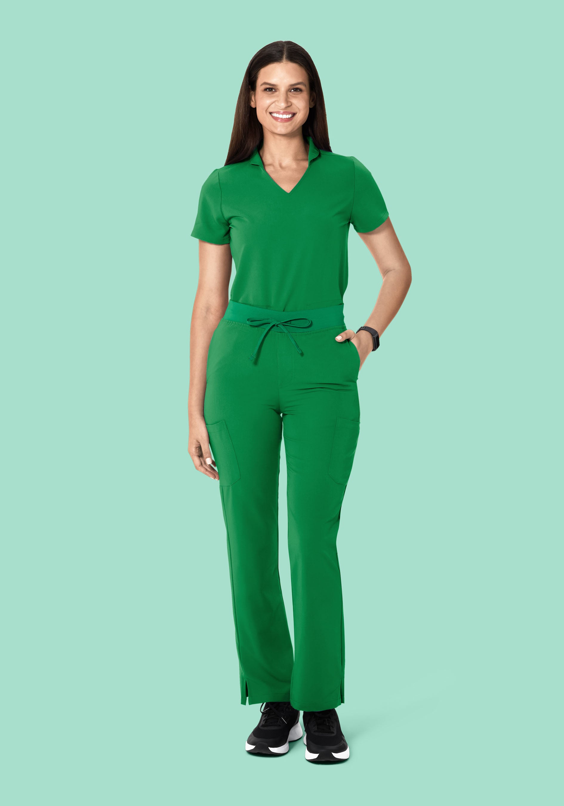 Multi Wear Collar Top Emerald