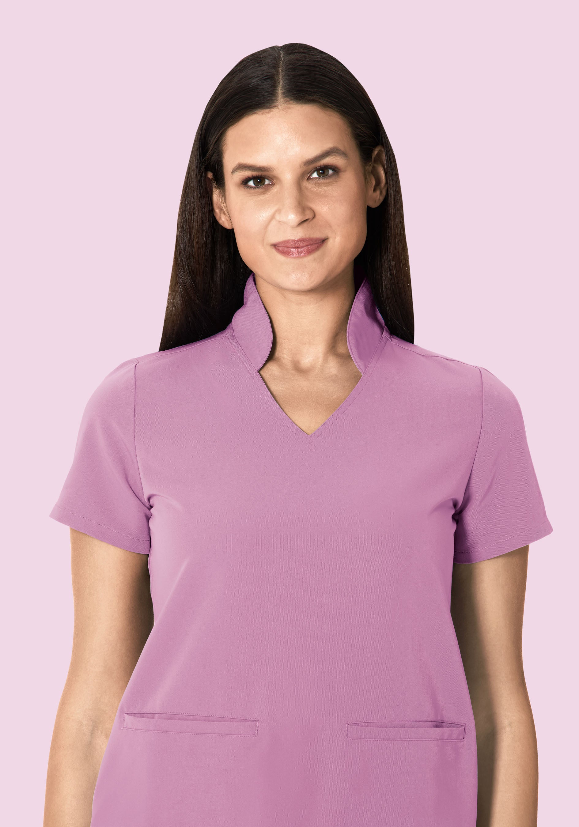 Multi Wear Collar Top Lilac