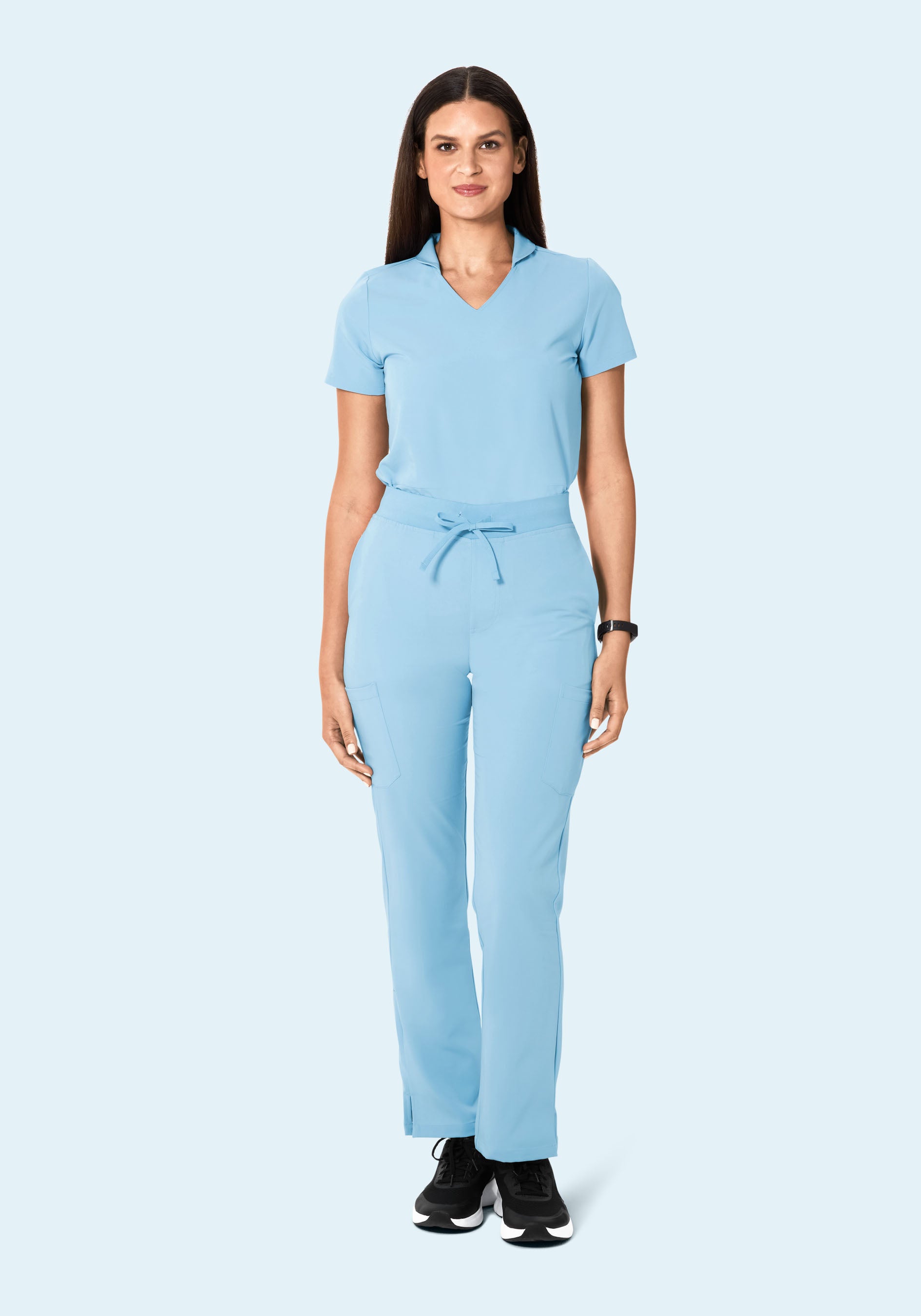 High Waisted Cargos Nordic Blue