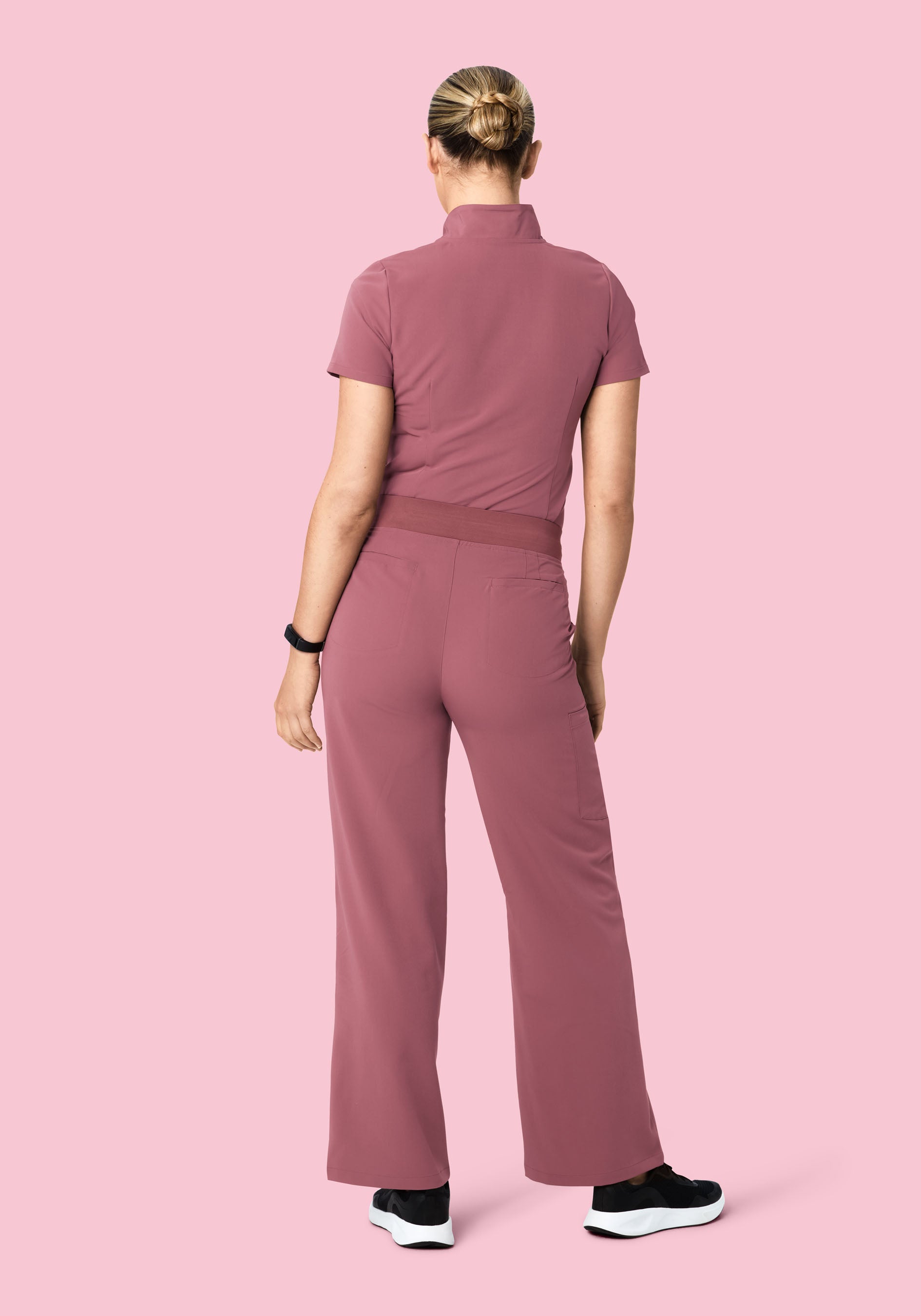 High Waisted Wide Leg Mauve