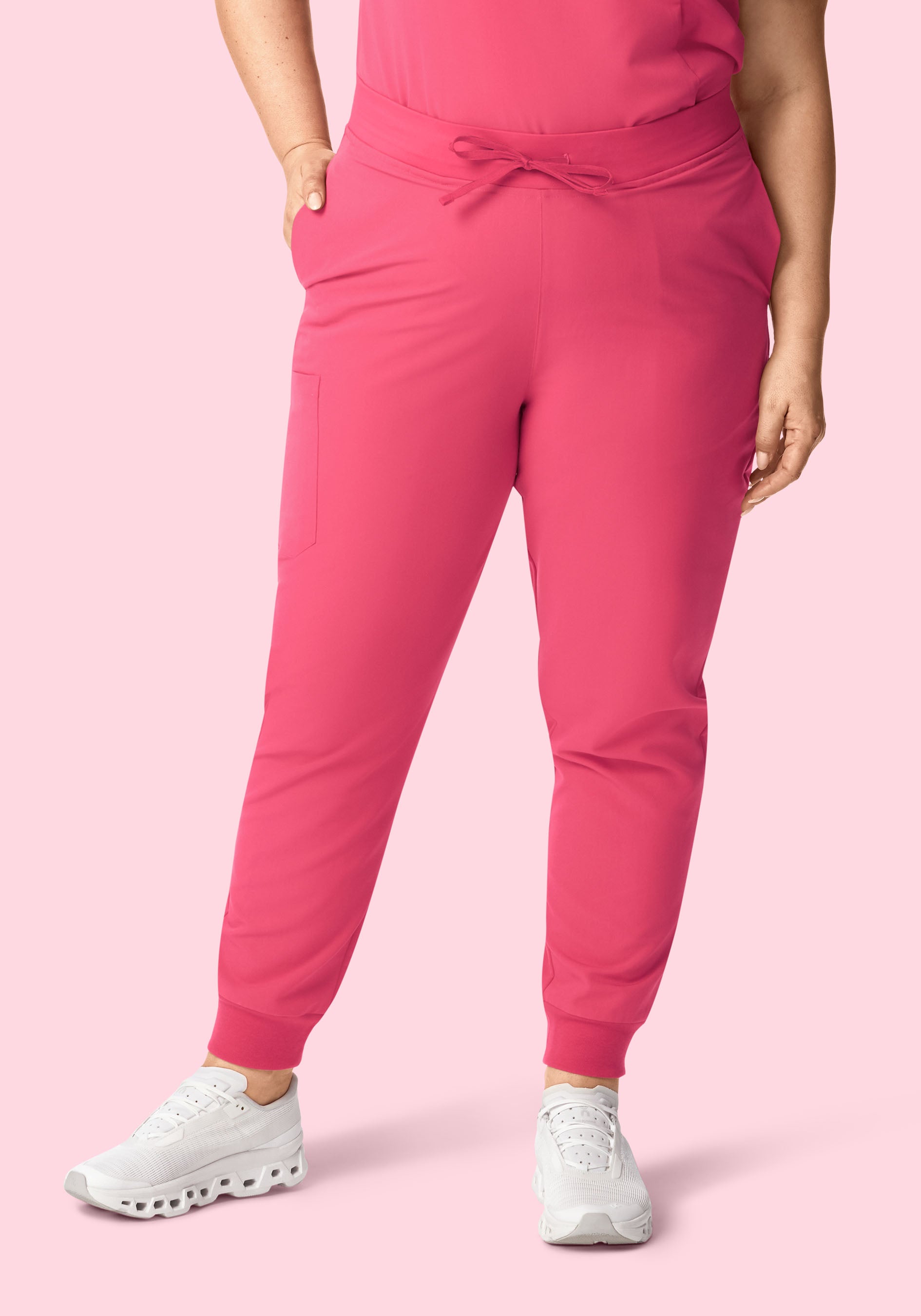 High Waisted Joggers Carmine