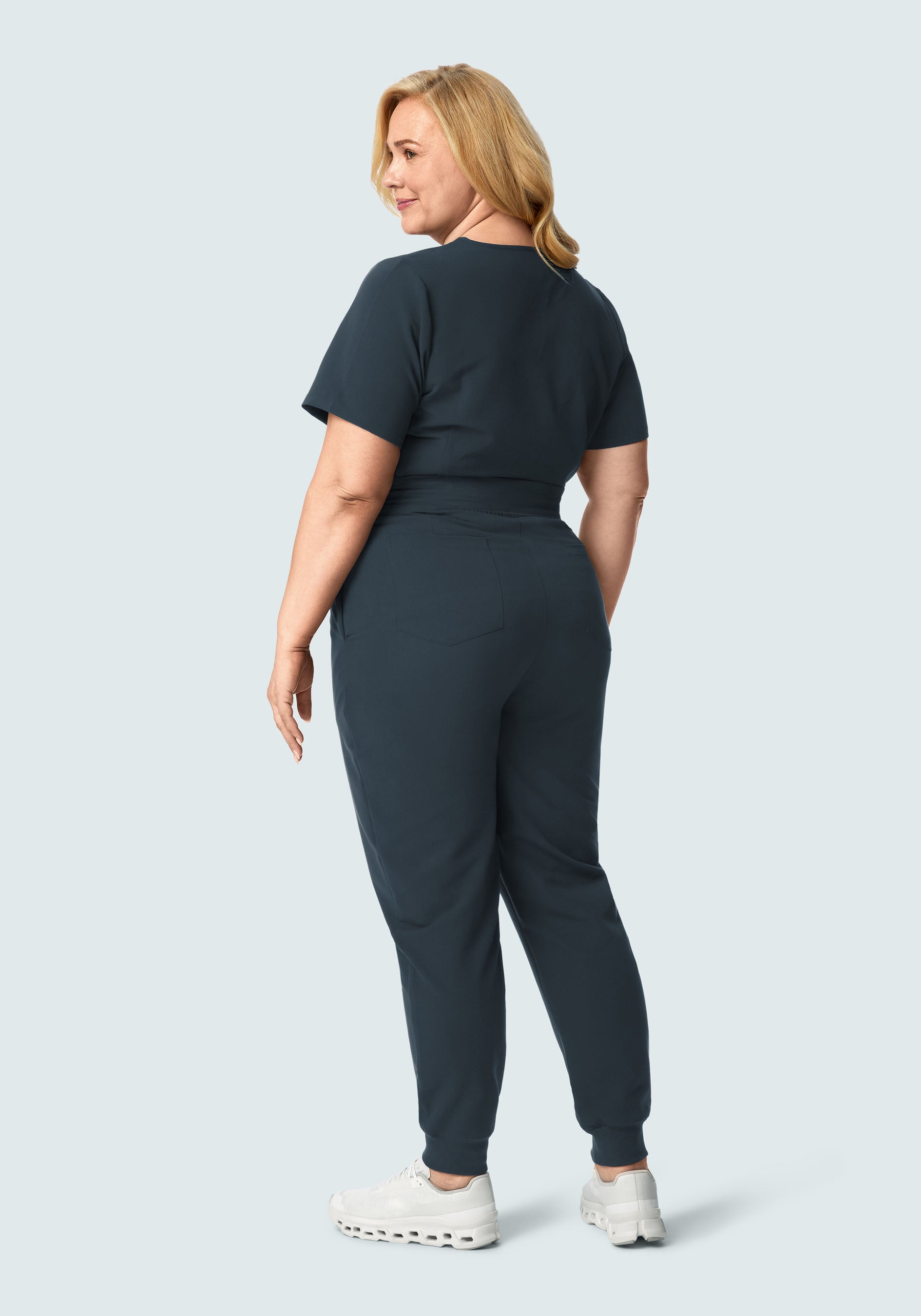 High Waisted Joggers Dark Harbor
