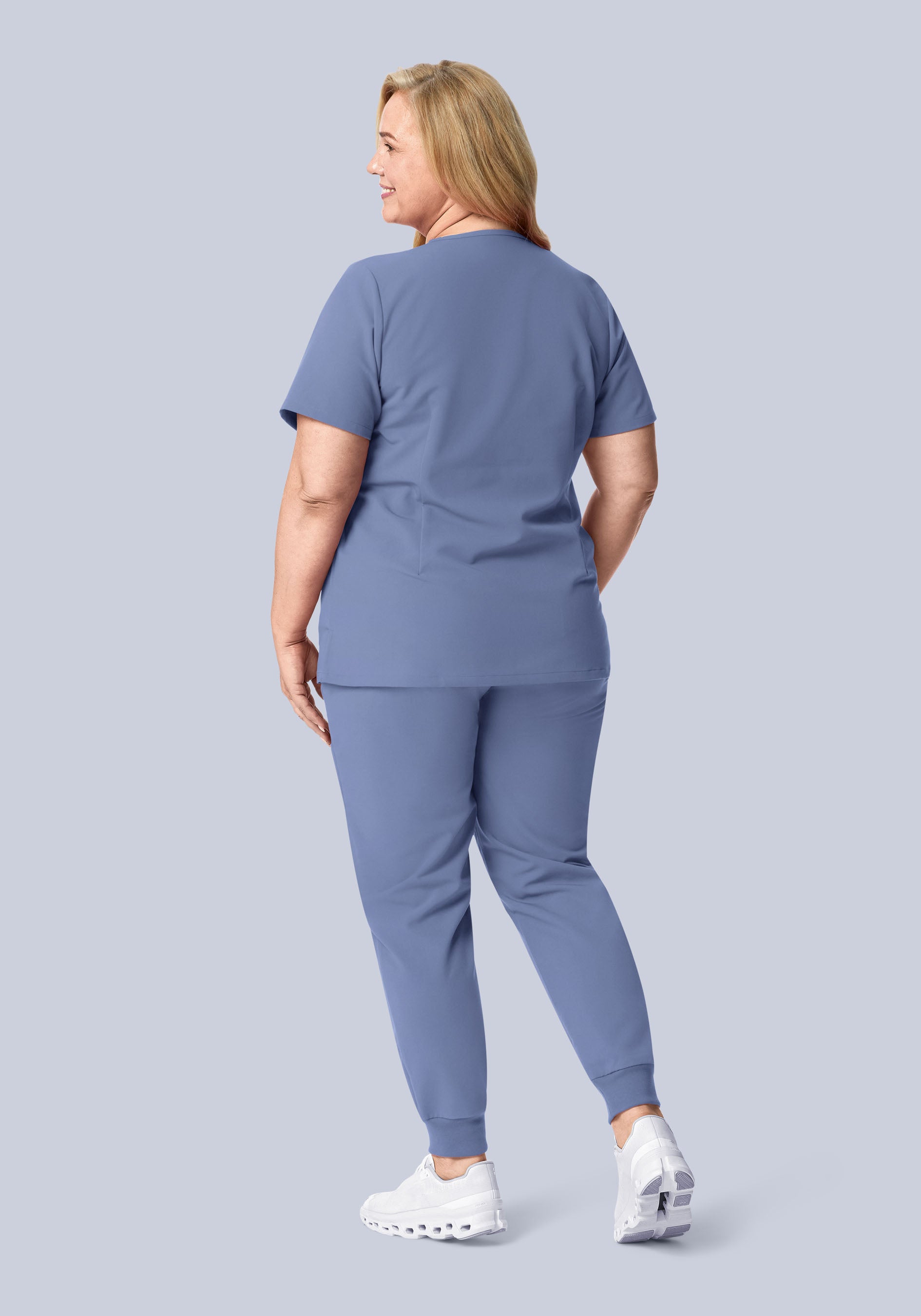 High Waisted Joggers Periwinkle