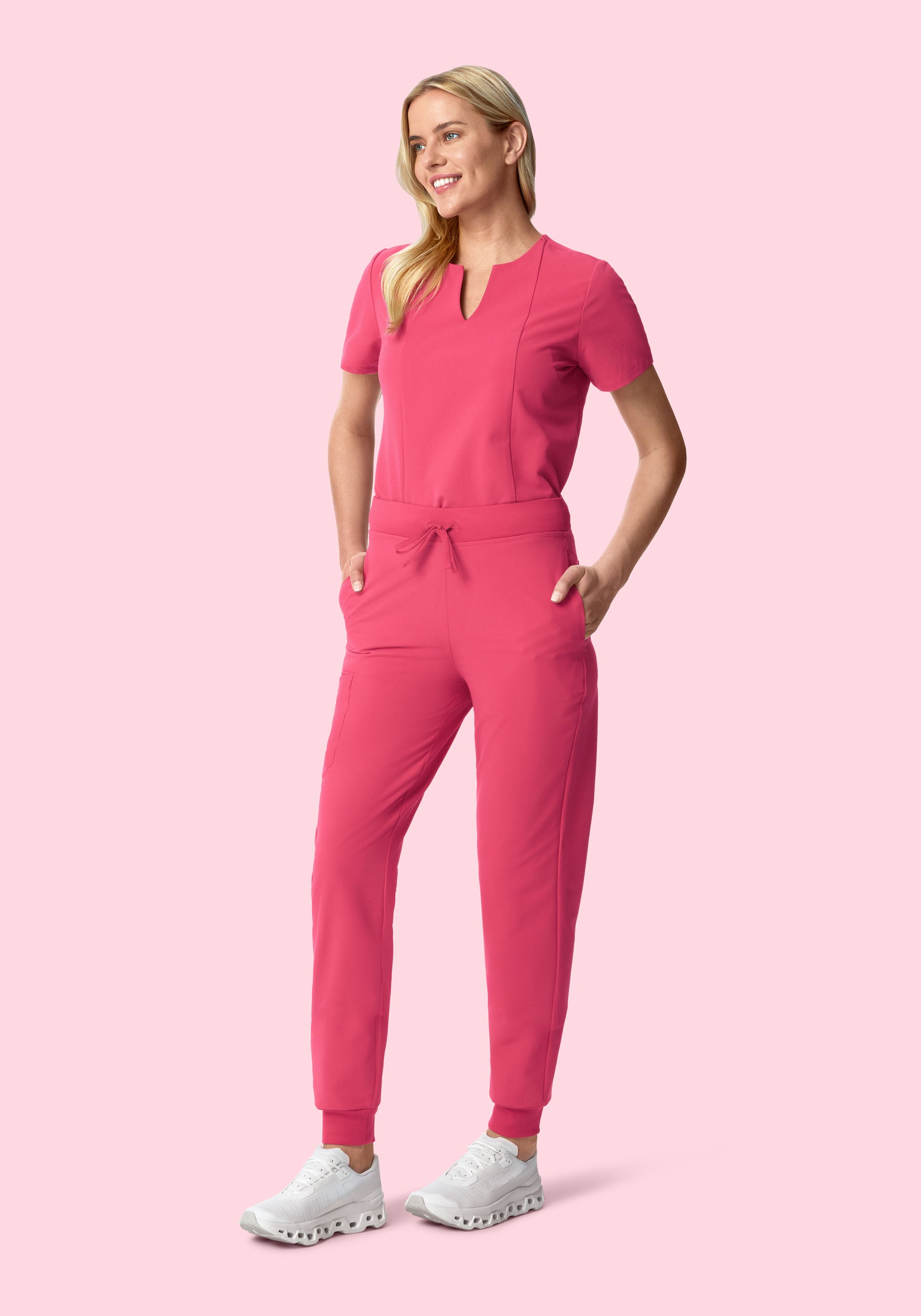 High Waisted Joggers Carmine