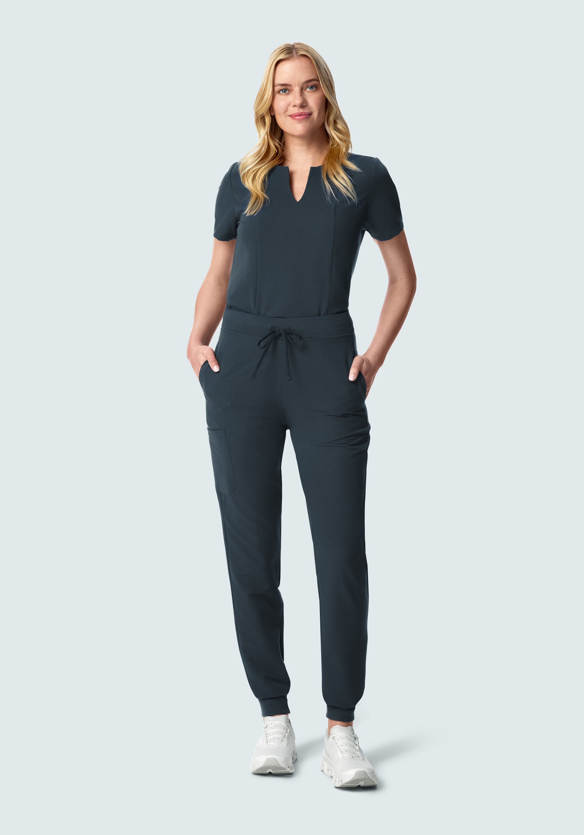 High Waisted Joggers Dark Harbor