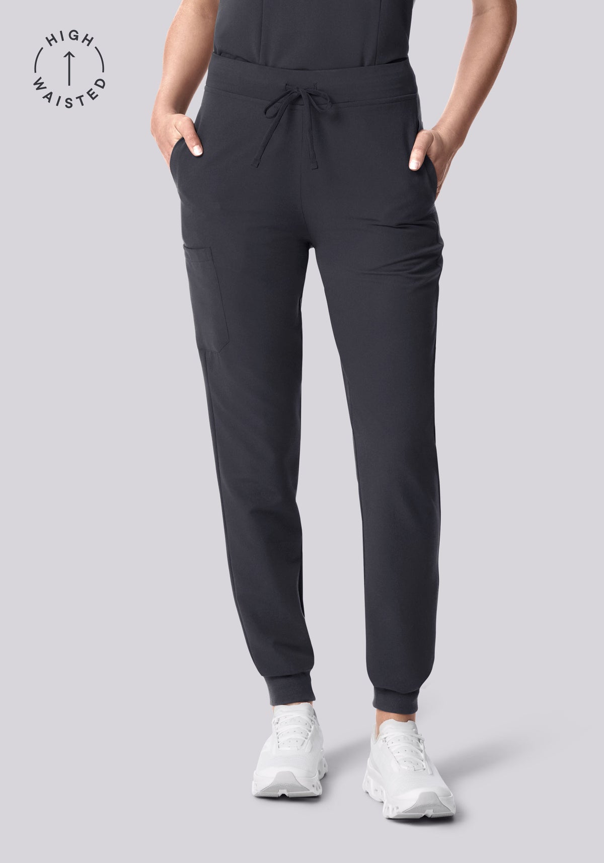 High Waisted Joggers Pewter