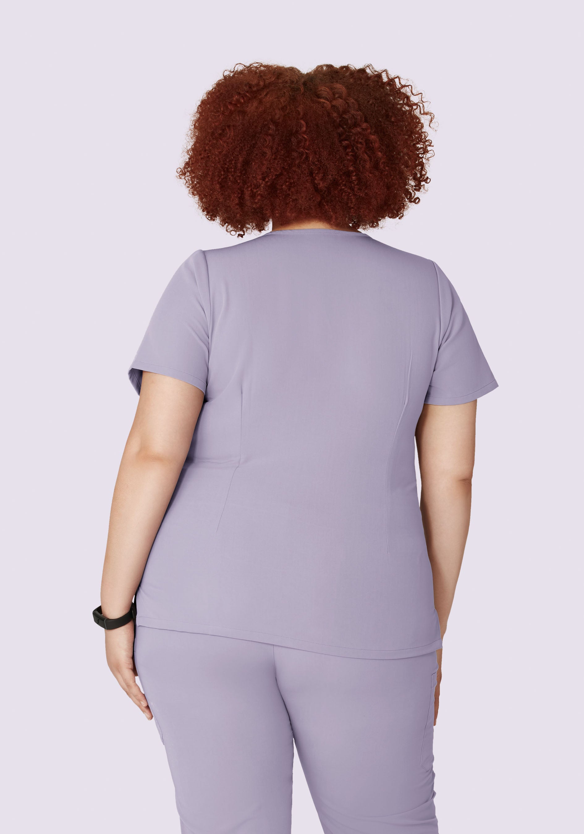 5 Pocket Notch Neck Top Ube