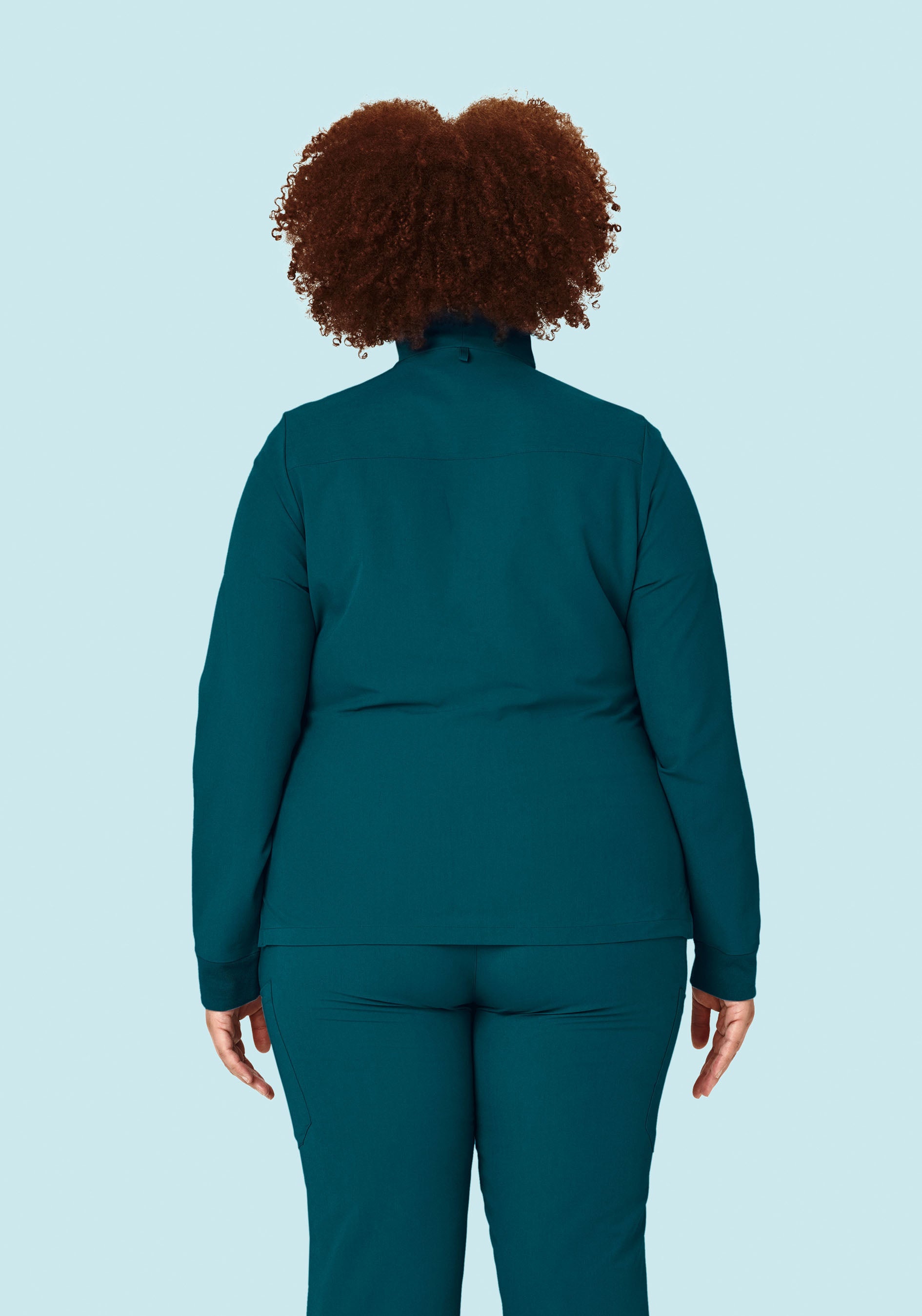 Women's Modern Scrub Jacket Caribbean Blue