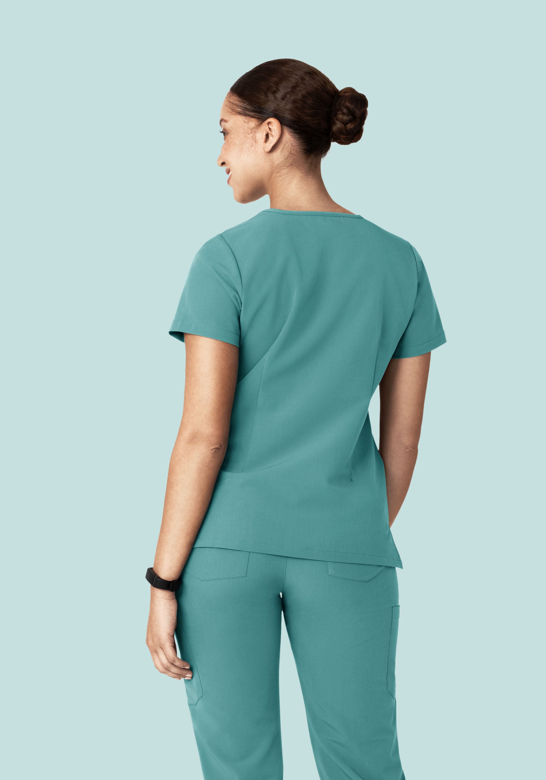 5 Pocket Notch Neck Top Oasis