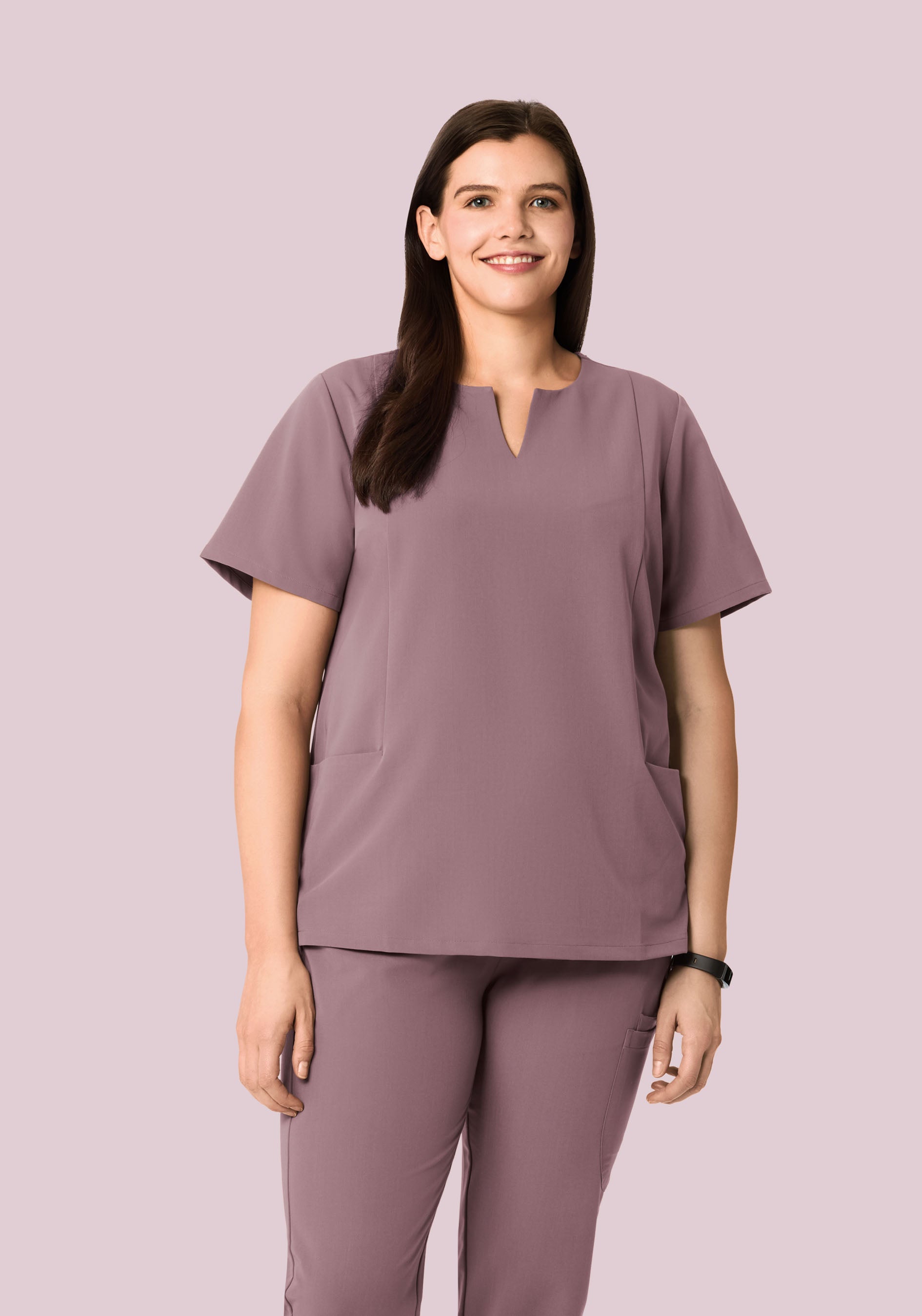 5 Pocket Notch Neck Top Moondust