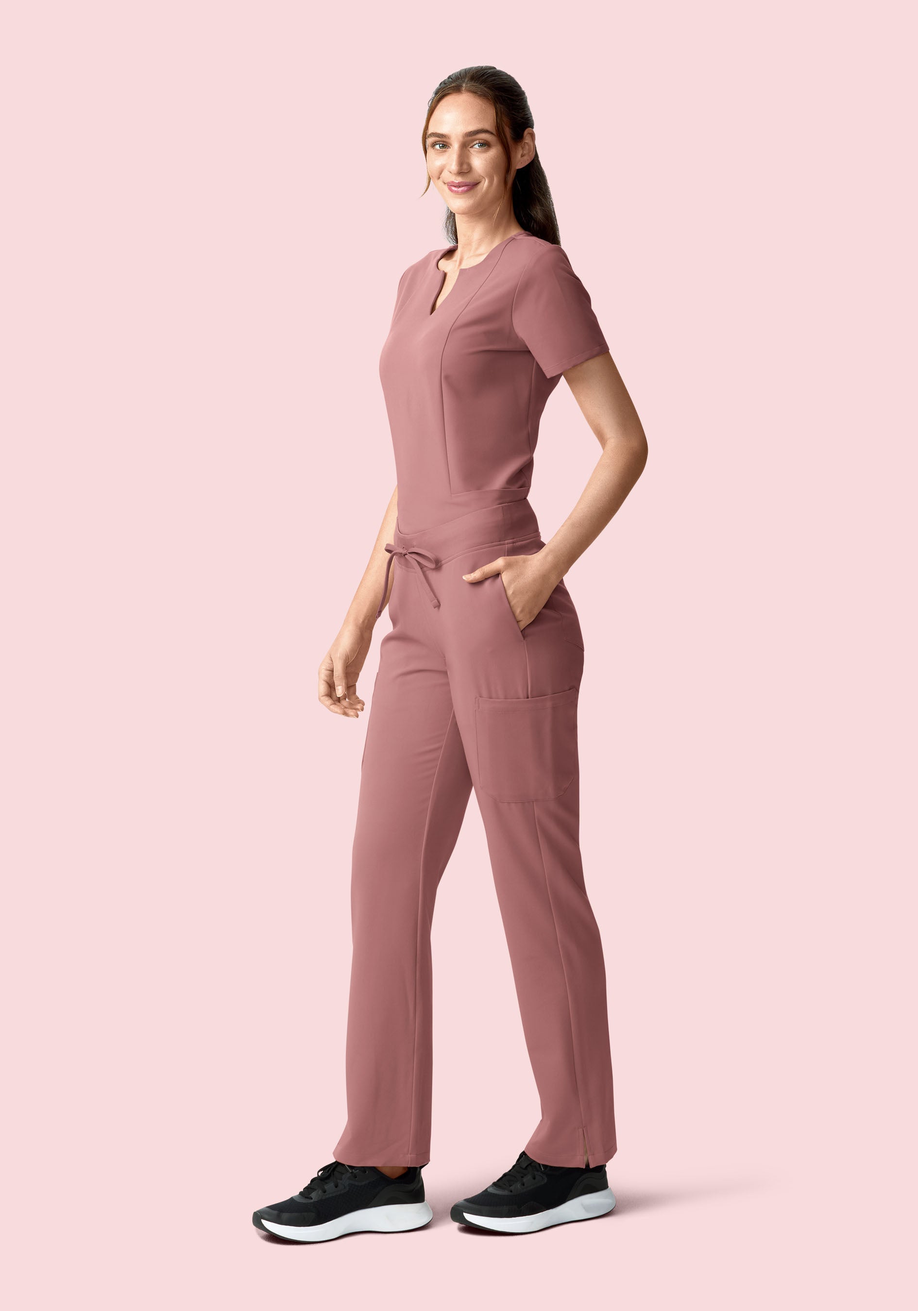 5 Pocket Notch Neck Top Sienna